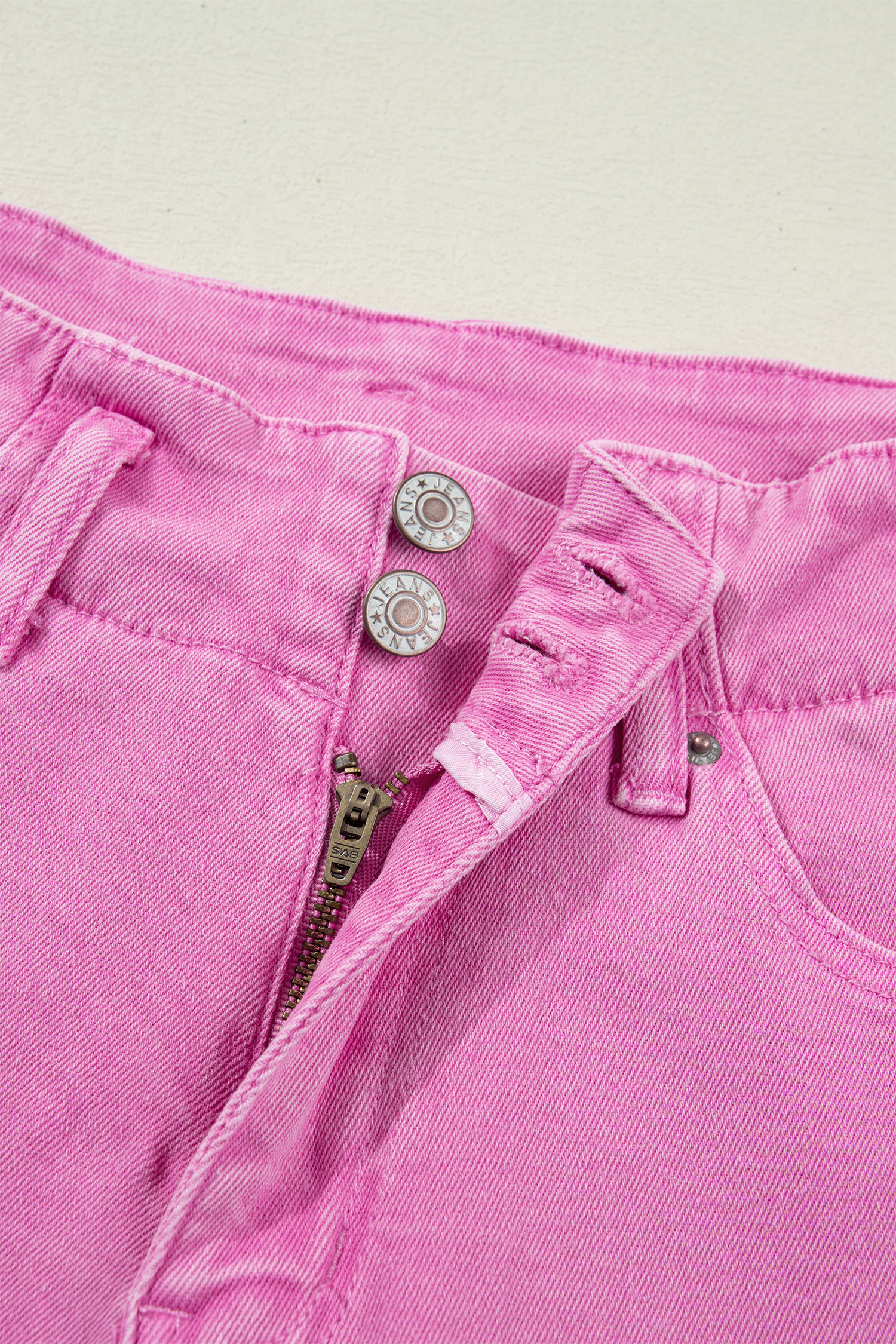 Bonbon 2-Button High Waist Flared Bottom Jeans - loveforevers