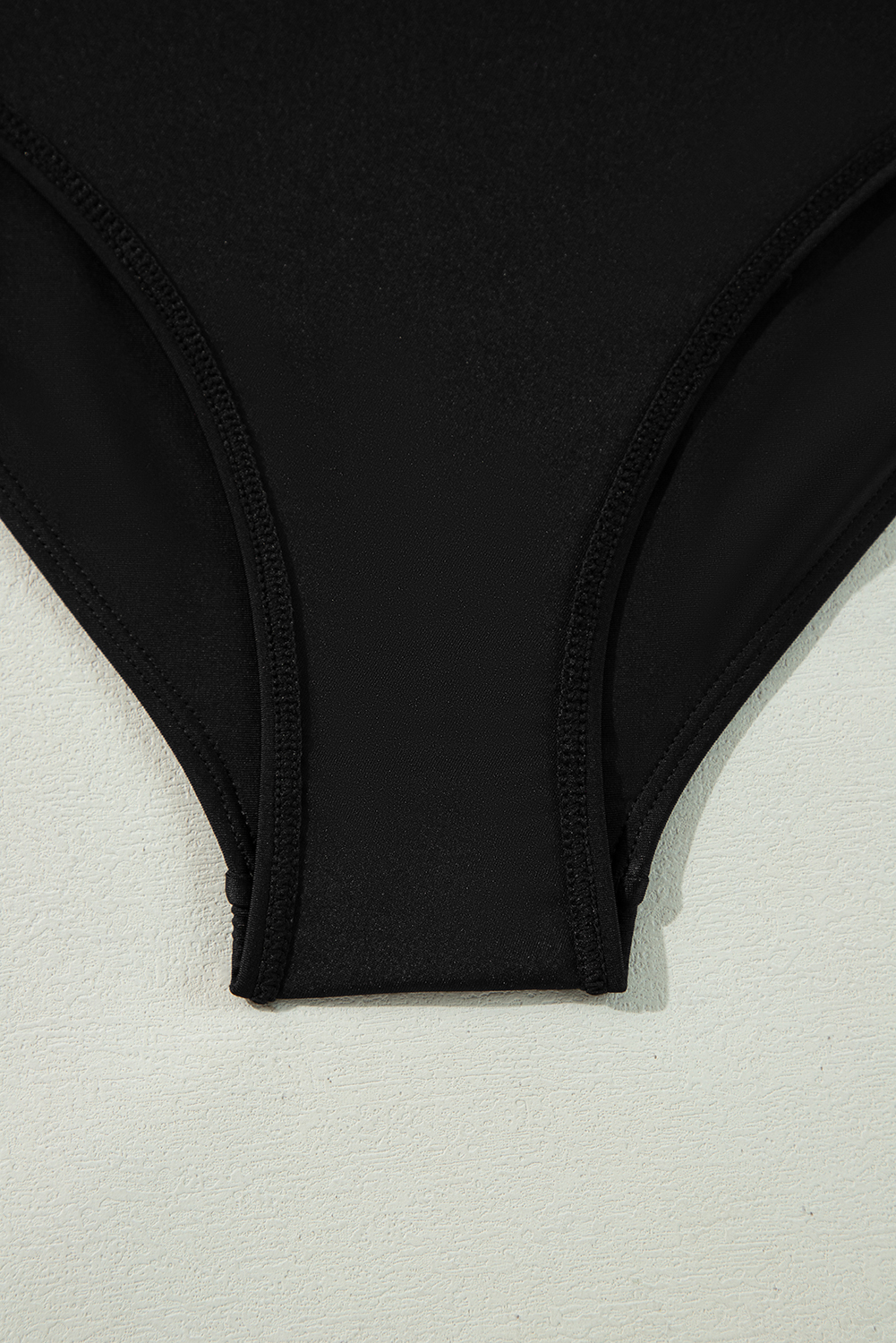 Black Pleated Mesh One Shoulder Bikini Top and Skirts Set - loveforevers