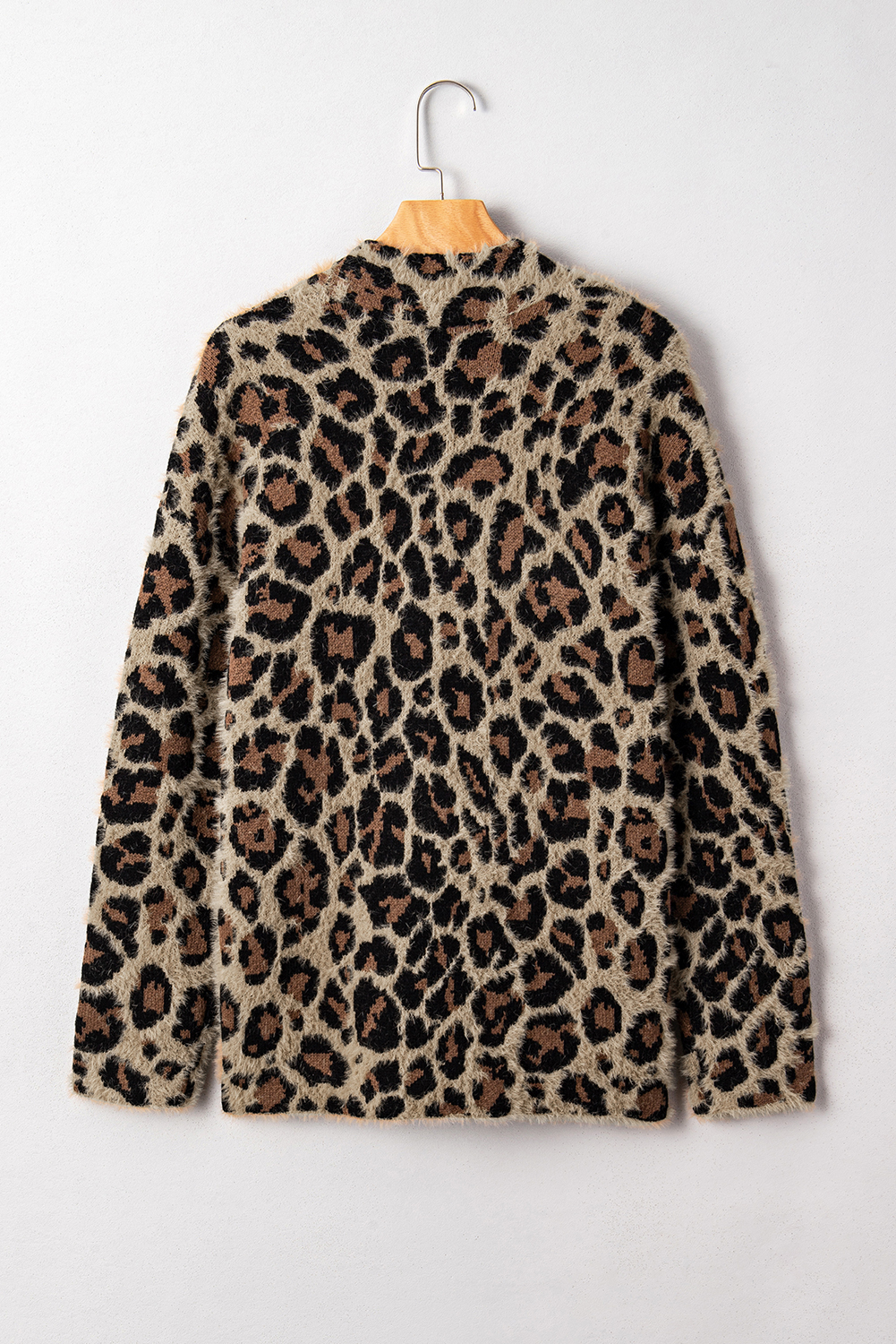 Brown Leopard Open Casual Cardigan - loveforevers