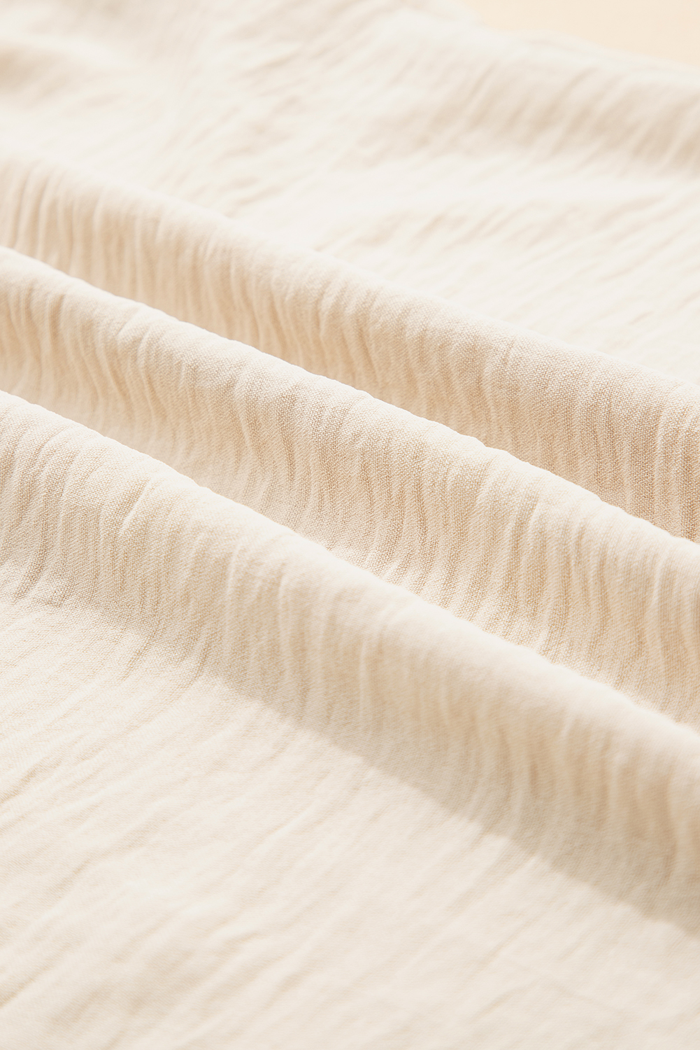 Parchment Textured Frilly Trim V Neck Sleeveless Top - loveforevers