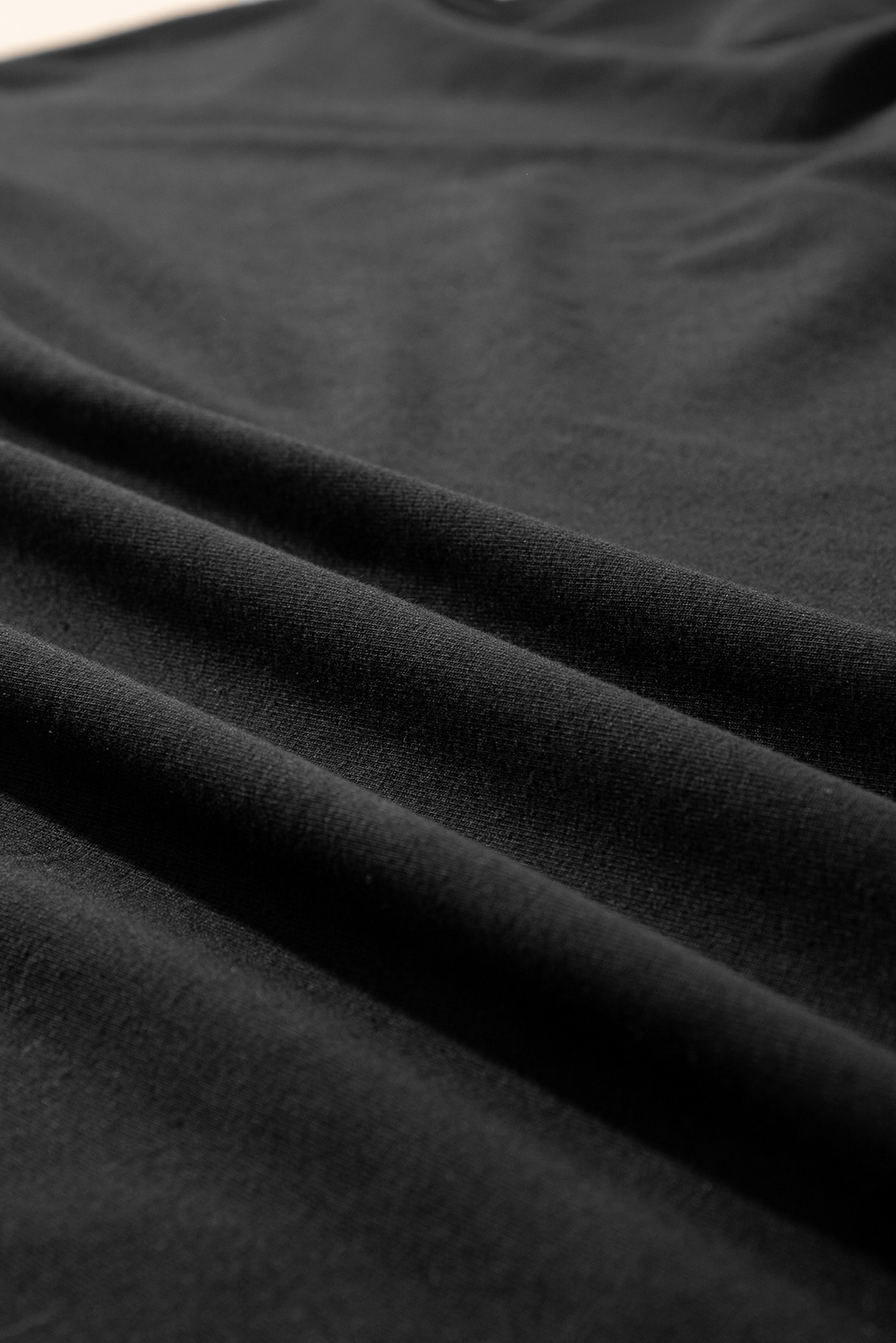 Black Loose Half Sleeve Hi Low Hem T Shirt - loveforevers