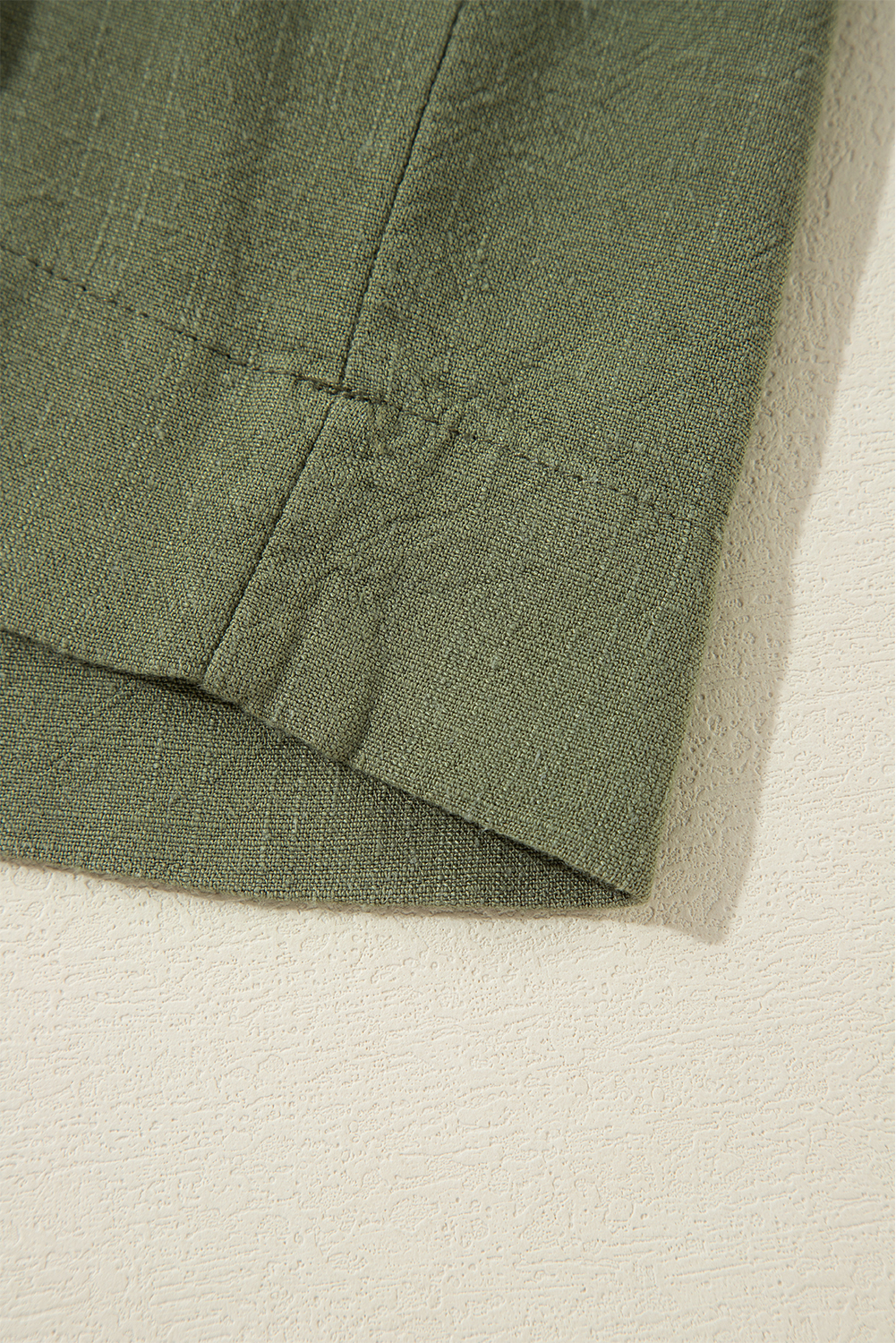 Jungle Green Puff Sleeve Buttoned Tiered Pleated Shirt Mini Dress - loveforevers