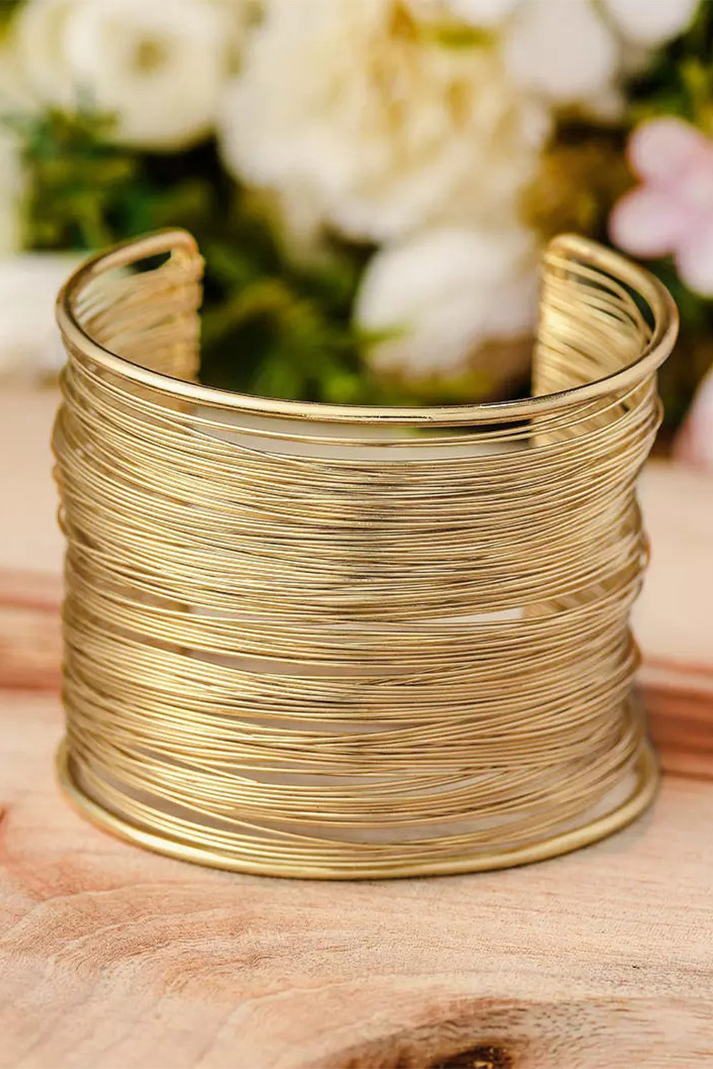 Gold Luxury Heavy Metal High Quality Open Wire Bracelet - loveforevers