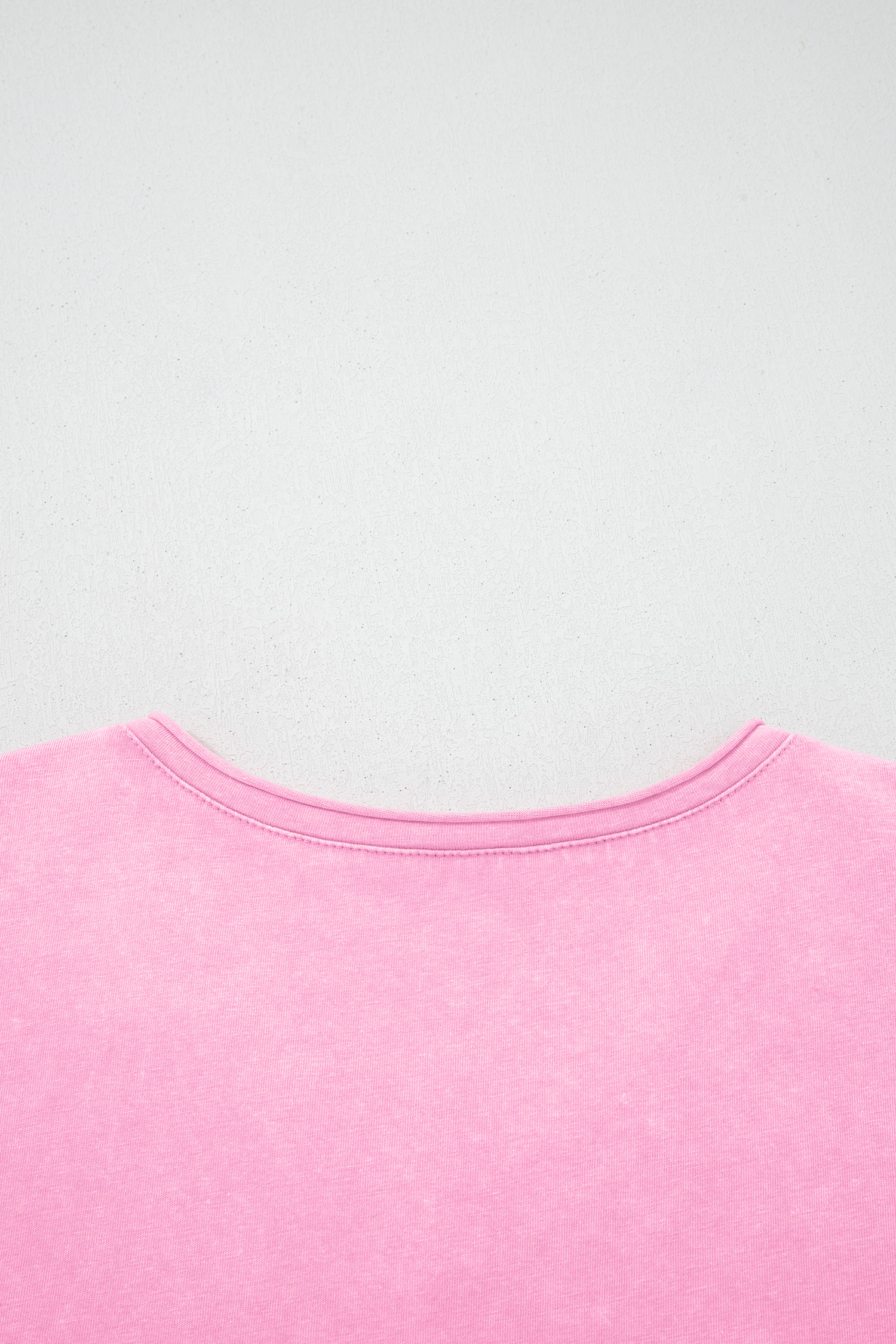 Sachet Pink Cotton Mineral Wash T Shirt - loveforevers