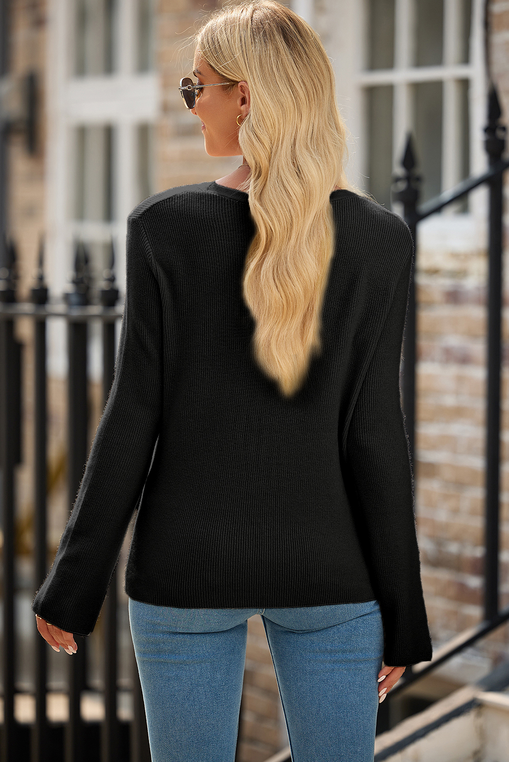 Moss Green Lightweight Ribbed Knit Button Front V Neck Cardigan - loveforevers