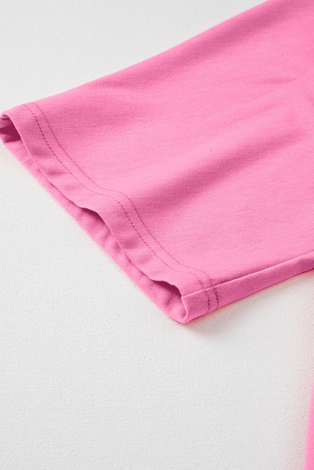 Pink Flower Patch Mineral Washed Terry Knit Cropped Wide Leg Pants - loveforevers