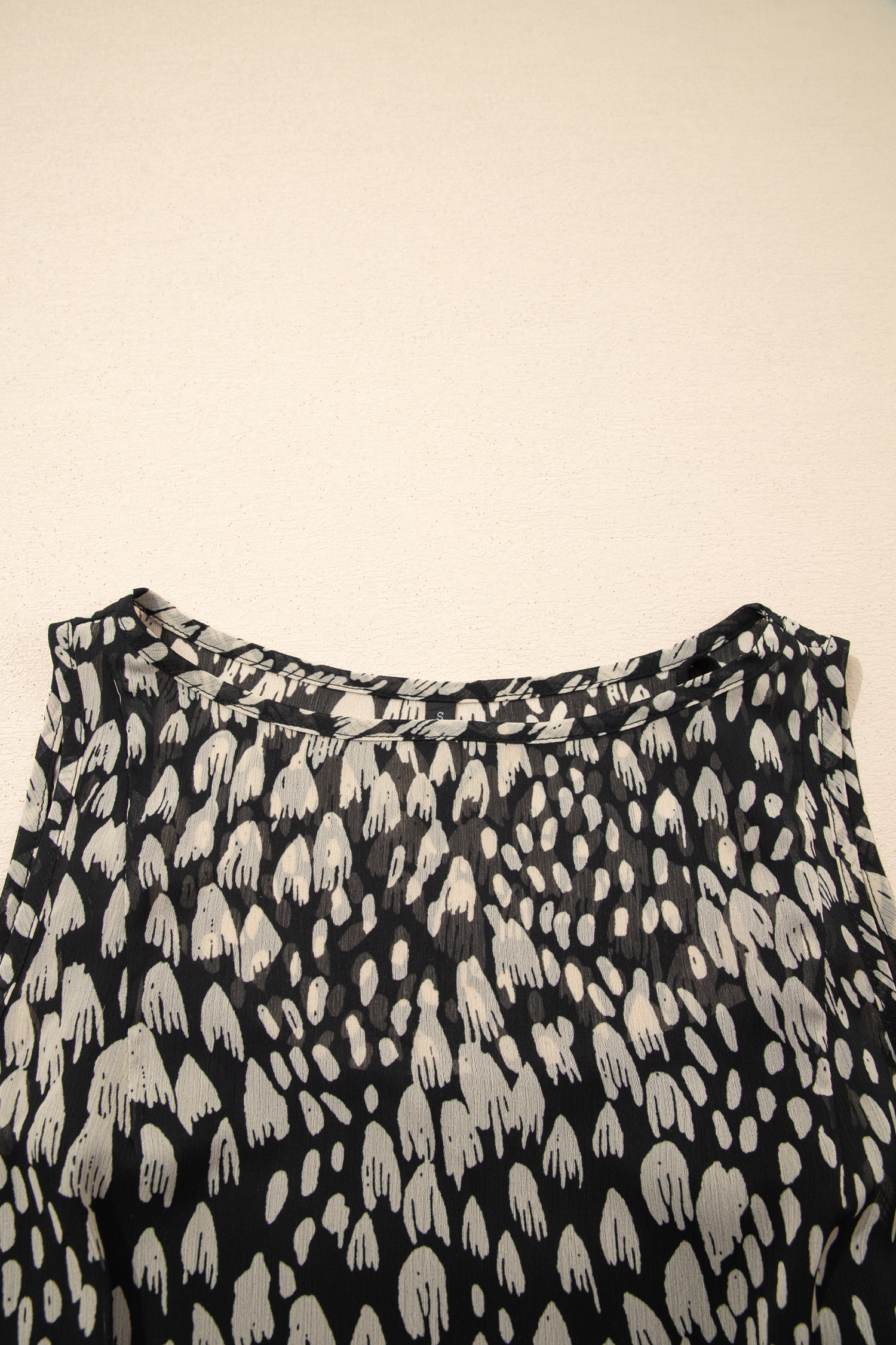 Black Printed Sleeveless Maxi Dress - loveforevers