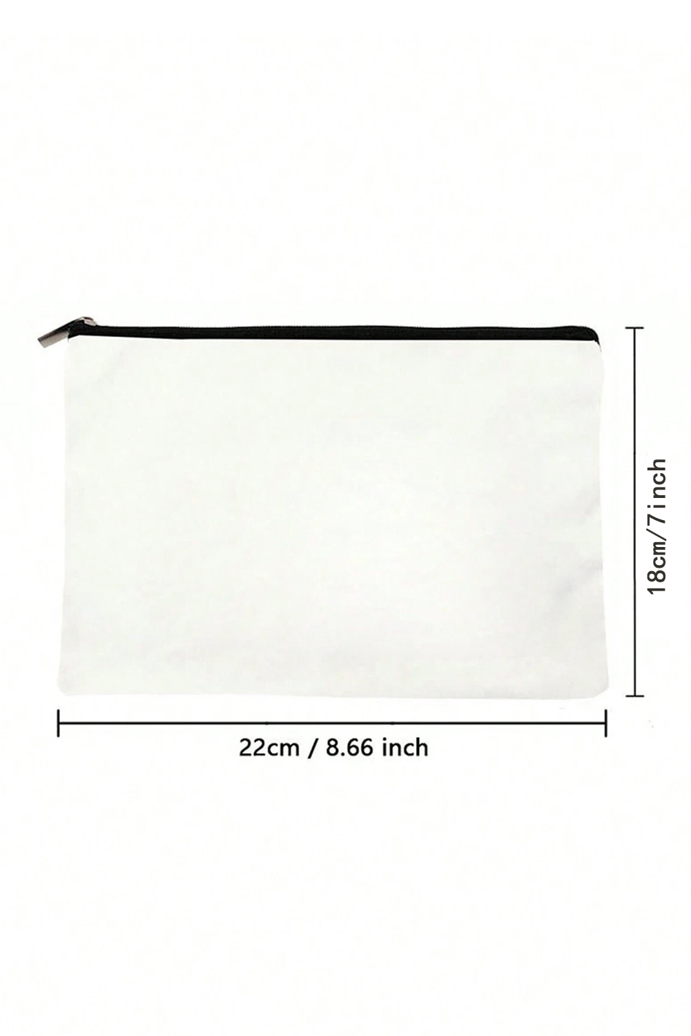 White TEACHER Graphic Print Zipper Cosmetic Bag - loveforevers