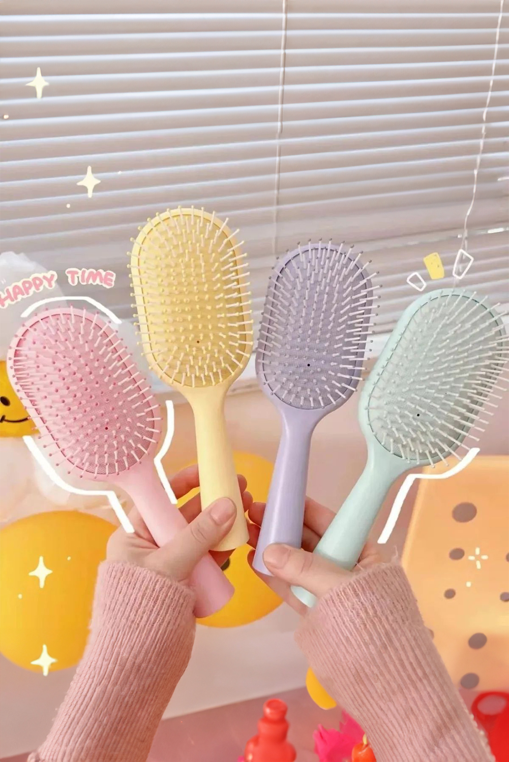 Light Pink Massage Anti-static Air Cushion Comb - loveforevers