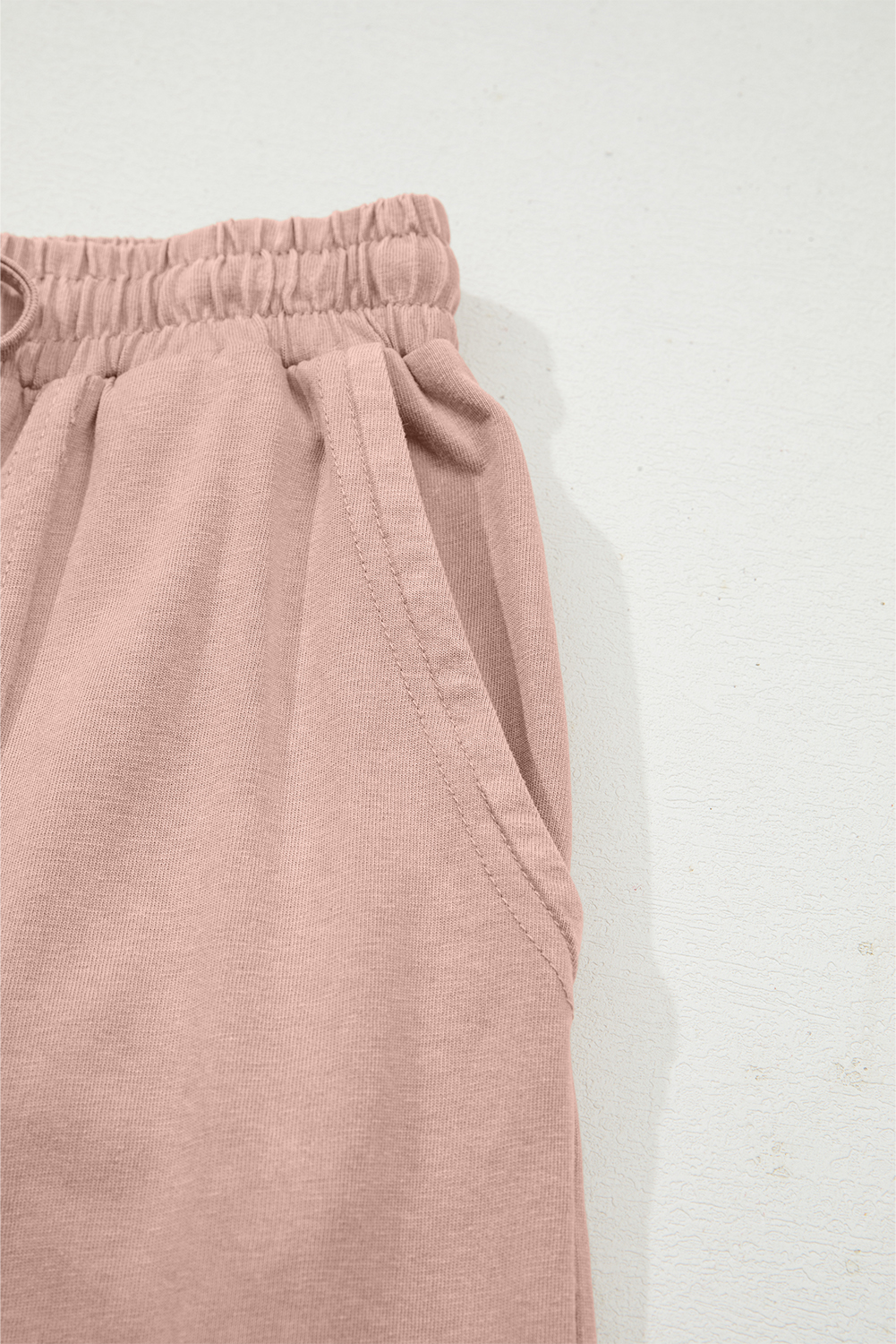 Light Grey Flower Patch Mineral Washed Terry Knit Cropped Wide Leg Pants - loveforevers