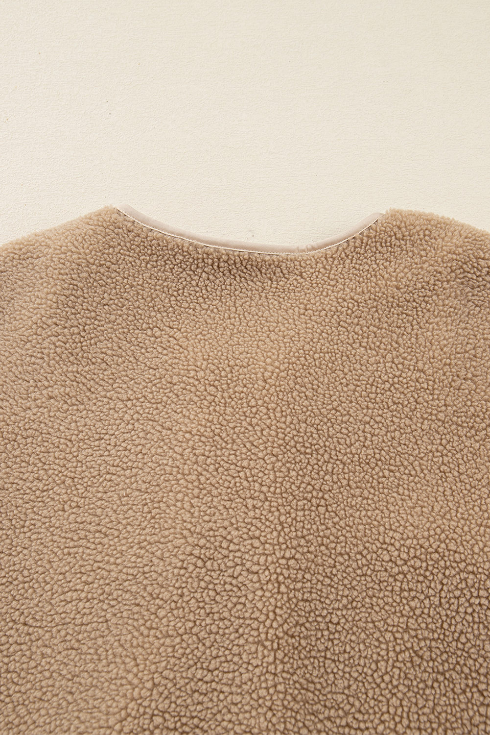 Casual Leopard Print Accent Plush Jacket with Pockets - loveforevers
