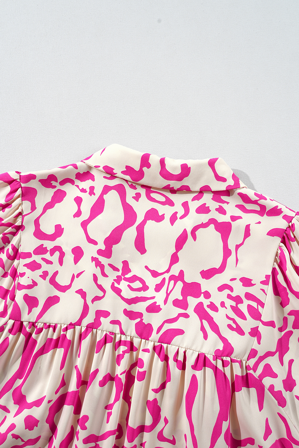 Pink Leopard Print Loose Fit Babydoll Mini Dress - loveforevers