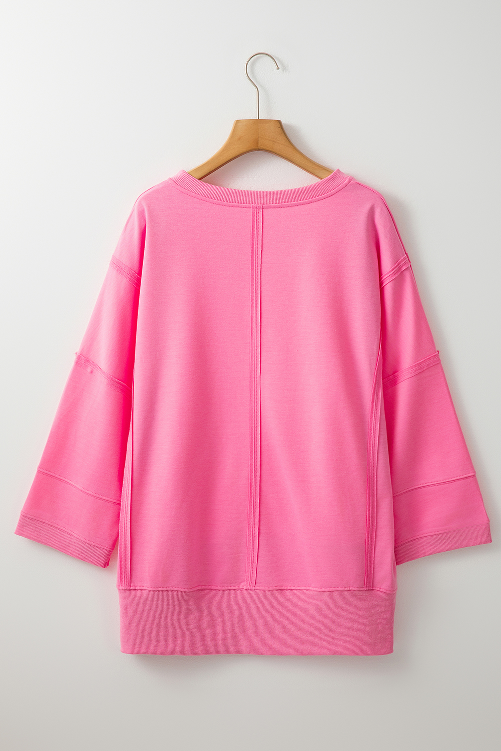 Bonbon Bracelet Sleeve Mineral Washed V Neck T Shirt - loveforevers