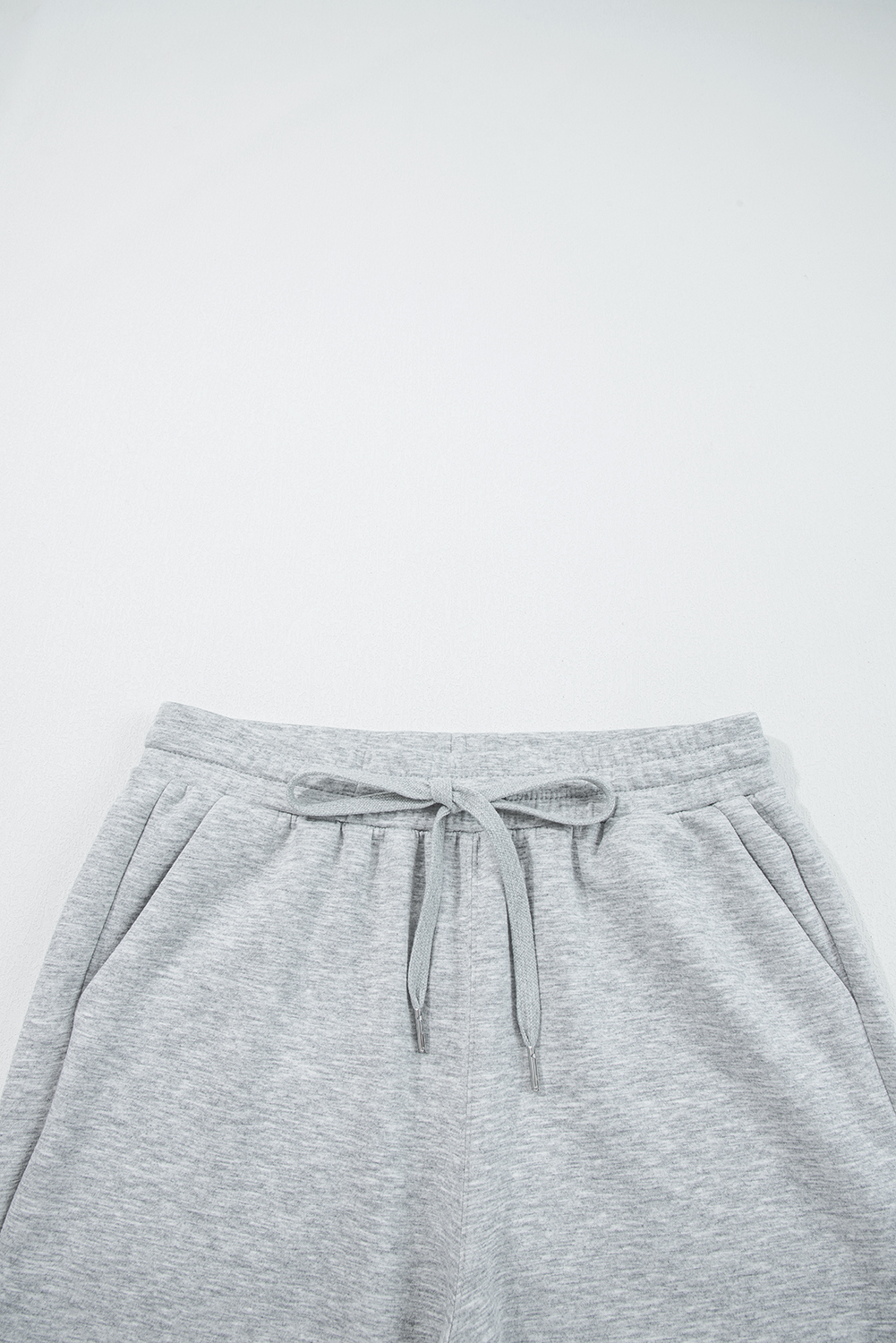 Black Zip Collar Long Sleeve Top Drawstring Pants Set - loveforevers