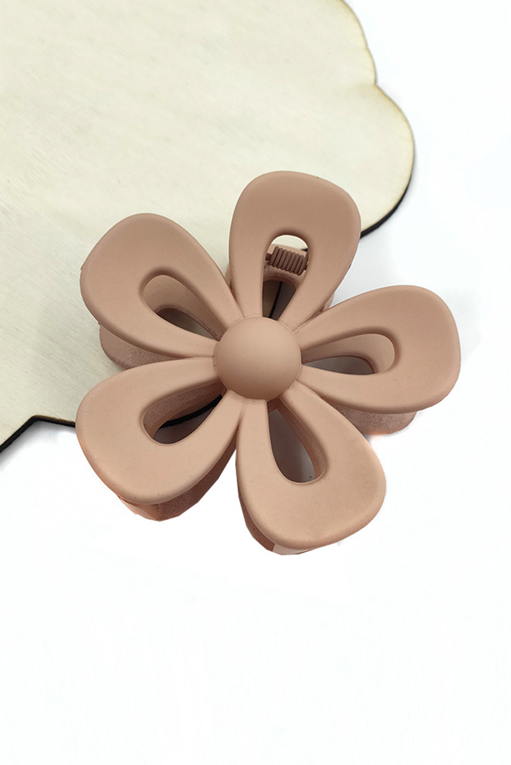 Rose Red Sweet Hollowed Flower Shape Claw Clip - loveforevers