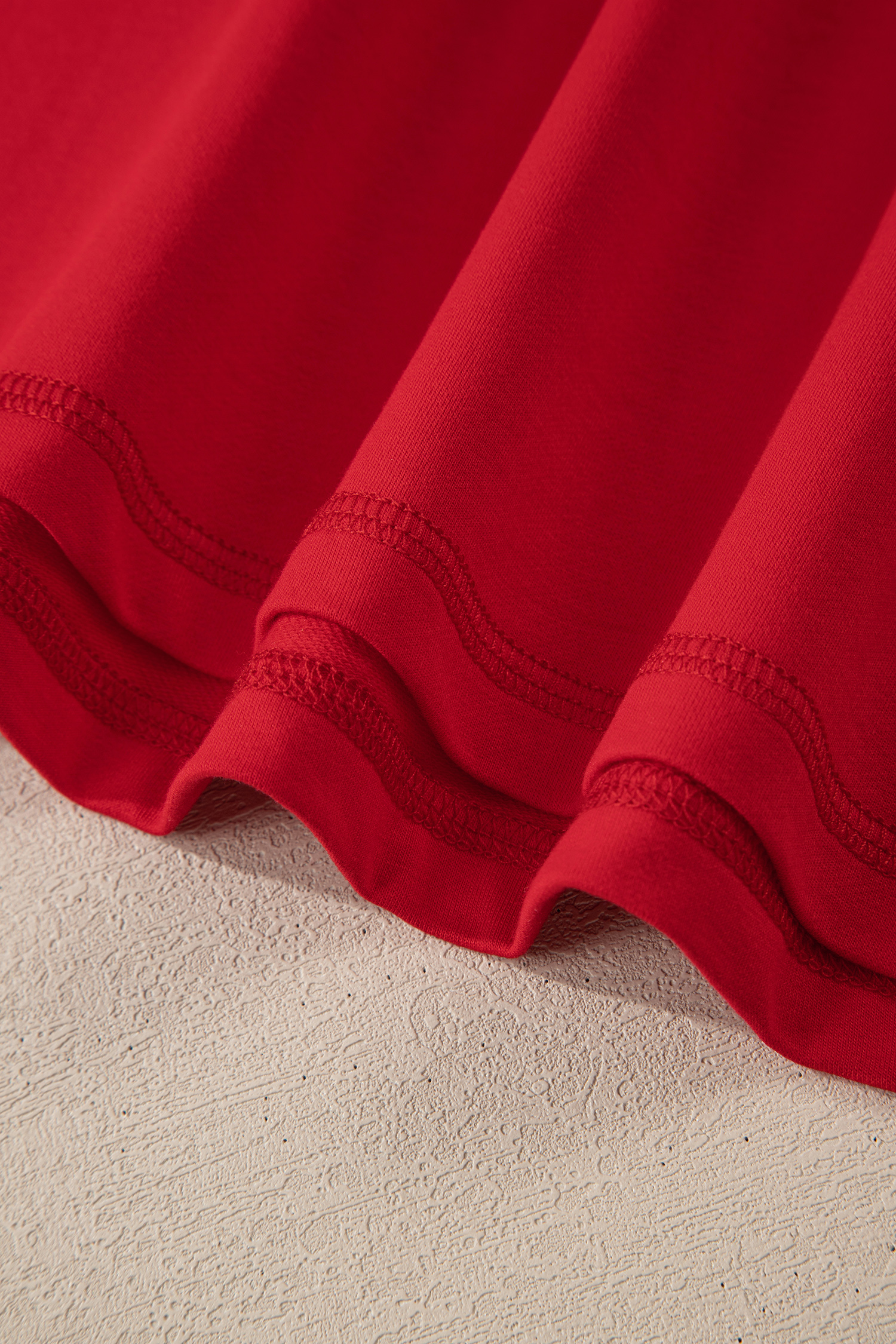 Fiery Red Contrast Trim Button V Neck Ribbon Bow Knot Waist 2pcs Lounge Pant Set - loveforevers