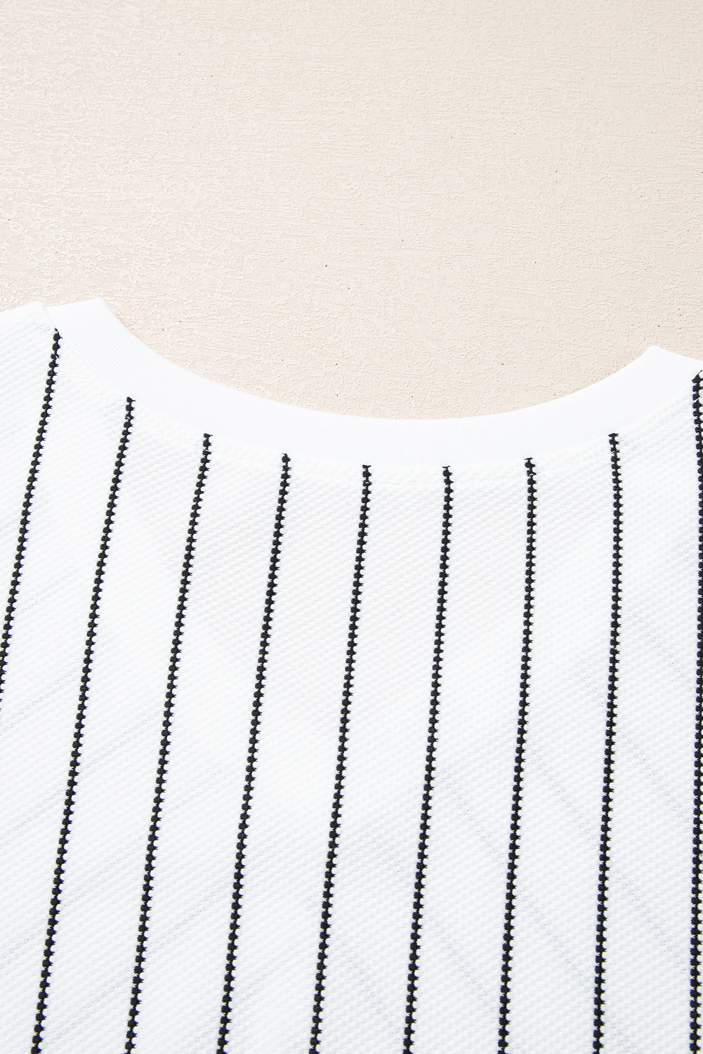 Black Stripe Chevron Striped V Neck Long Sleeve Casual Top - loveforevers
