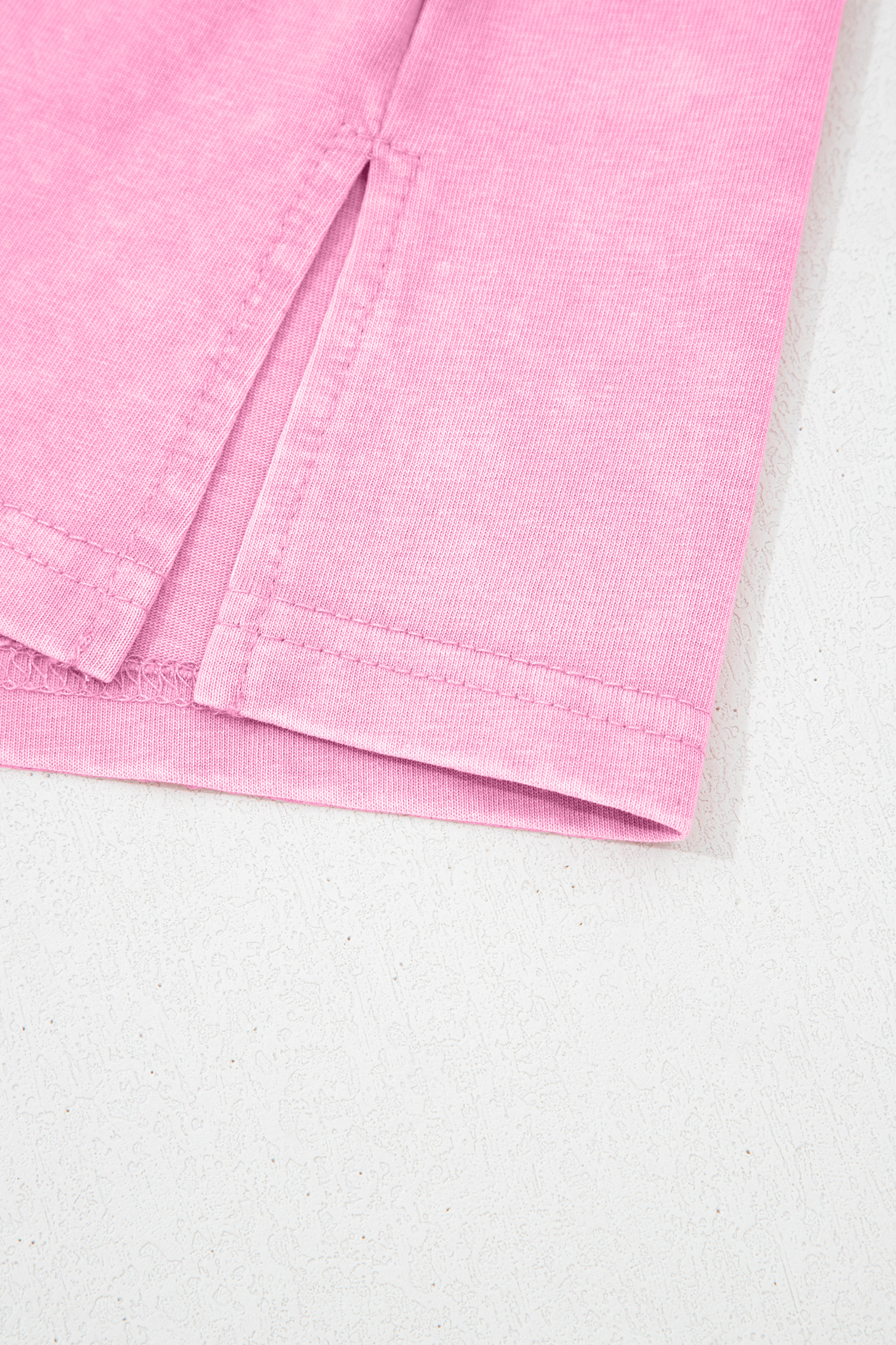Sachet Pink Cotton Mineral Wash T Shirt - loveforevers