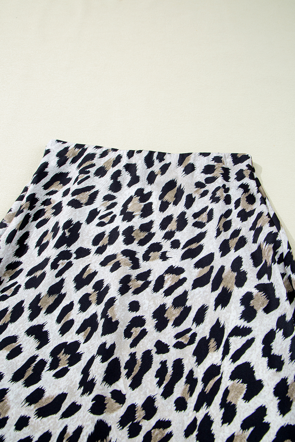 Brown Leopard Print High Waist Midi Skirt - loveforevers