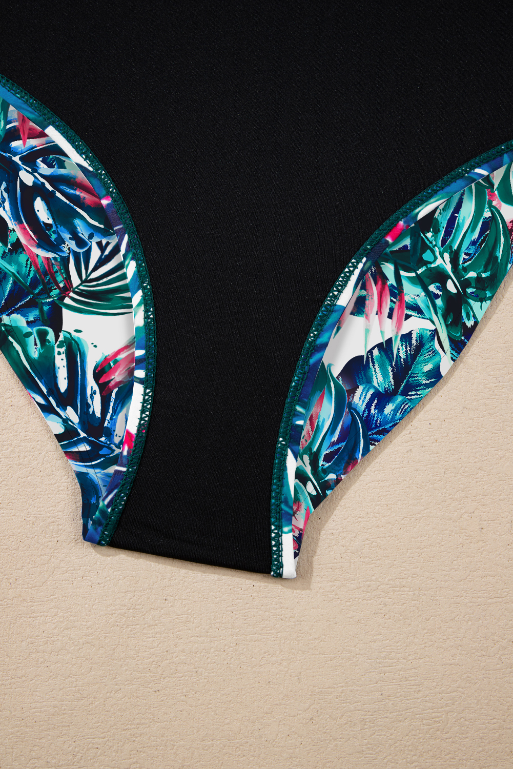 Sea Green Drawstring Tummy Control Mix-and-match 2pcs Tankini Swimsuit - loveforevers