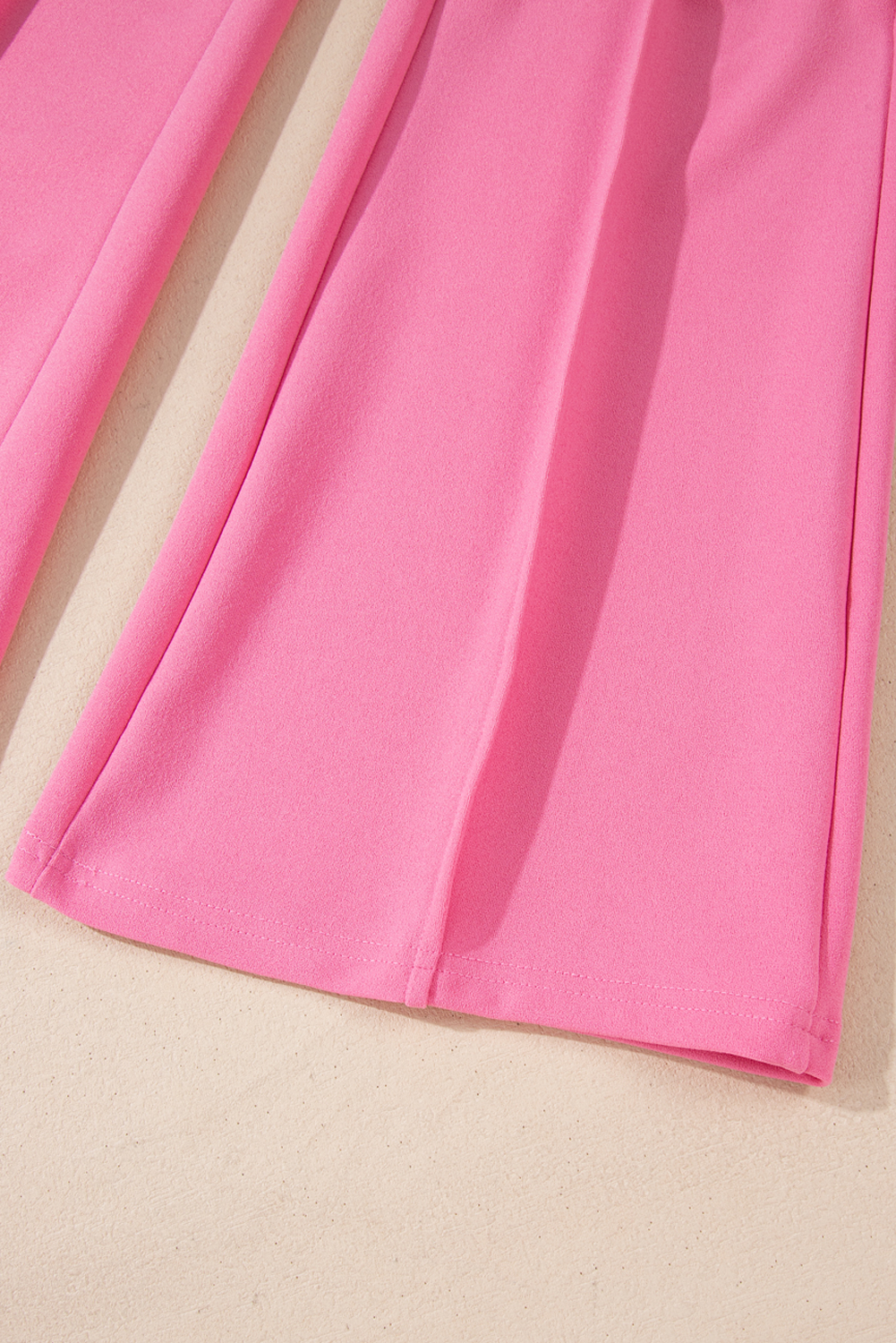 Sachet Pink High Waist Central Seam Flared Pants - loveforevers