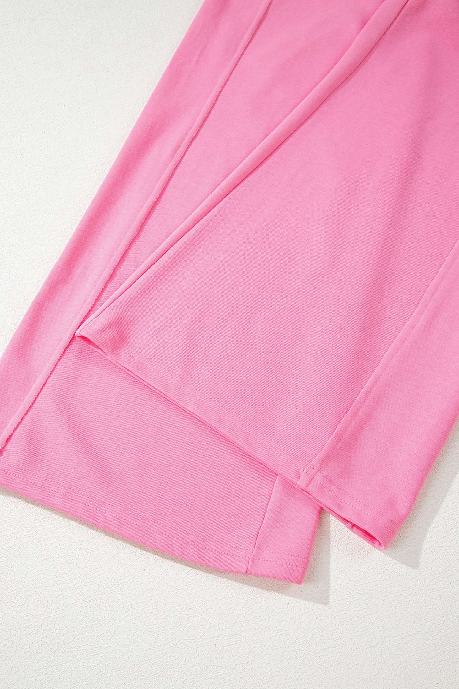 Sachet Pink Slim Ribbed Tank Top and Sweatpants Set - loveforevers