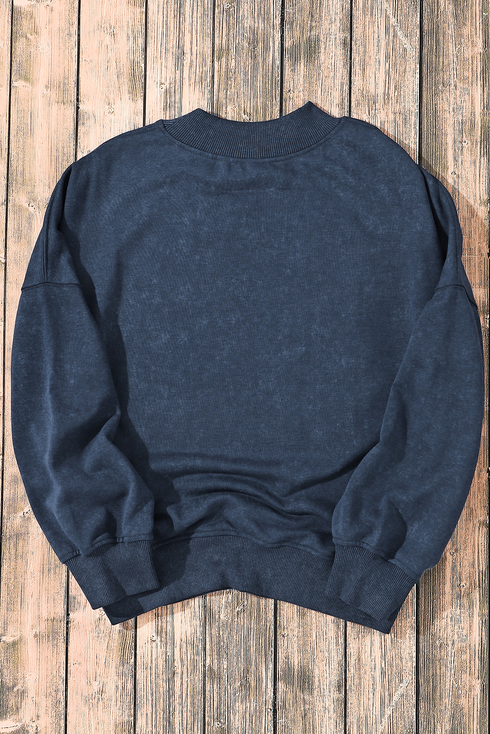 Brown Drop Shoulder Crew Neck Pullover Sweatshirt - loveforevers
