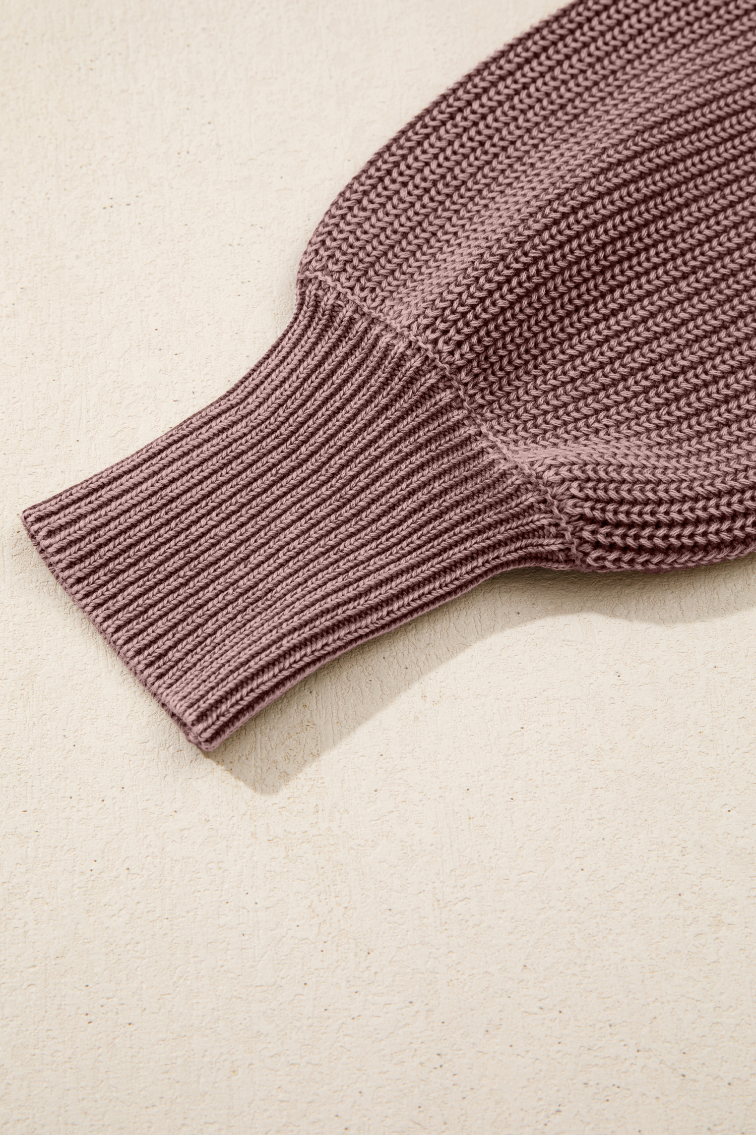 Dark Brown Mineral Washed Knit Button Polo Collar Loose Sweater - loveforevers