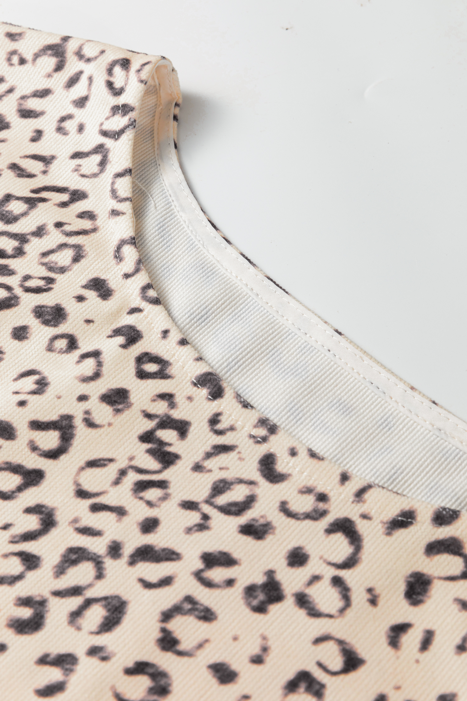 Apricot Knot Side Leopard Print Vest - loveforevers
