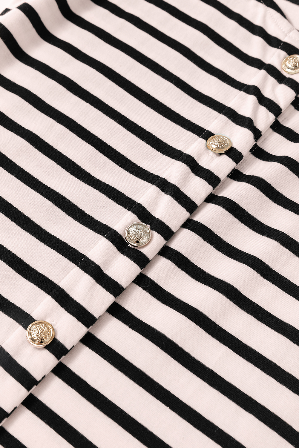 White Striped Print Sleeveless Buttoned Maxi Dress - loveforevers