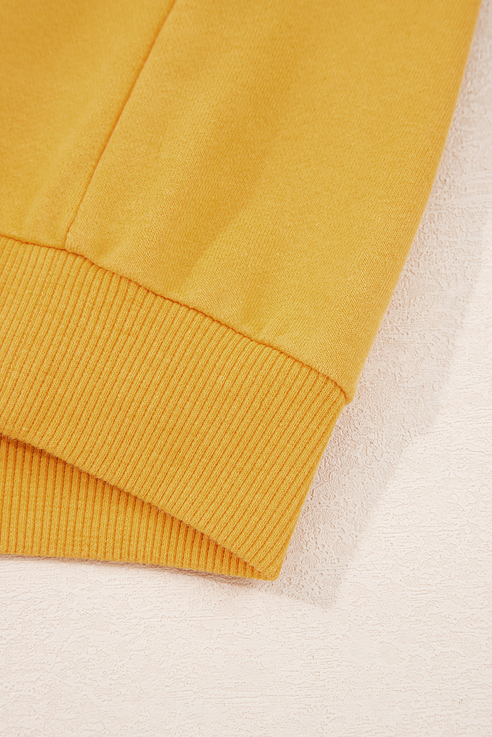 Citrus Pleated Balloon Sleeve Pullover Solid Sweatshirt - loveforevers