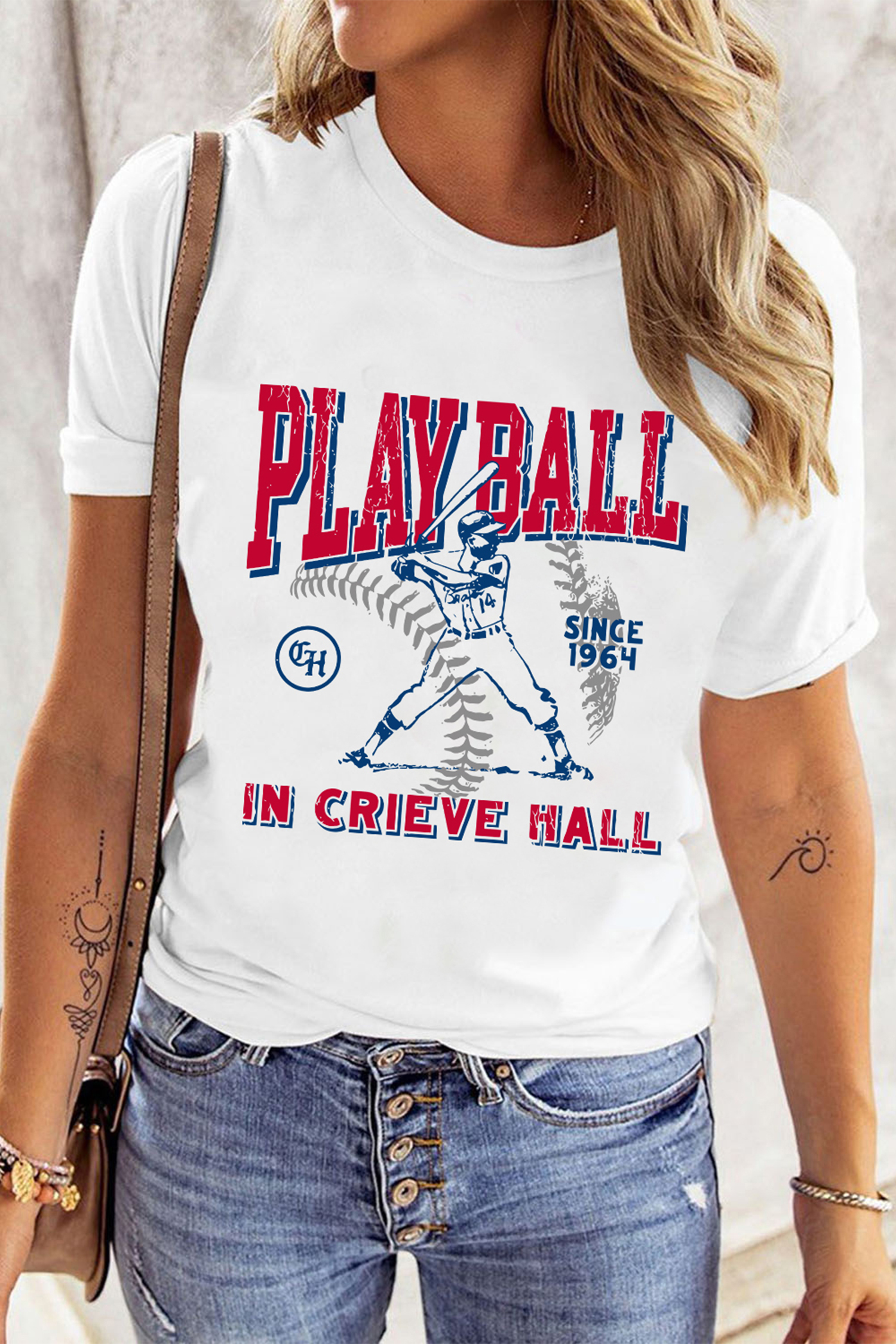White SHOT CALLER WANNA BE A BALLER Casual Graphic Tee - loveforevers