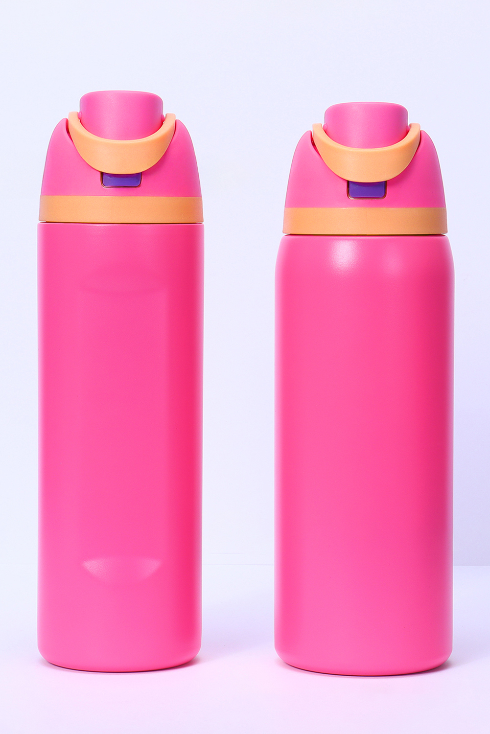 Strawberry Pink Insulated Stainless Steel Tumbler with Carry Loop 16oz - loveforevers