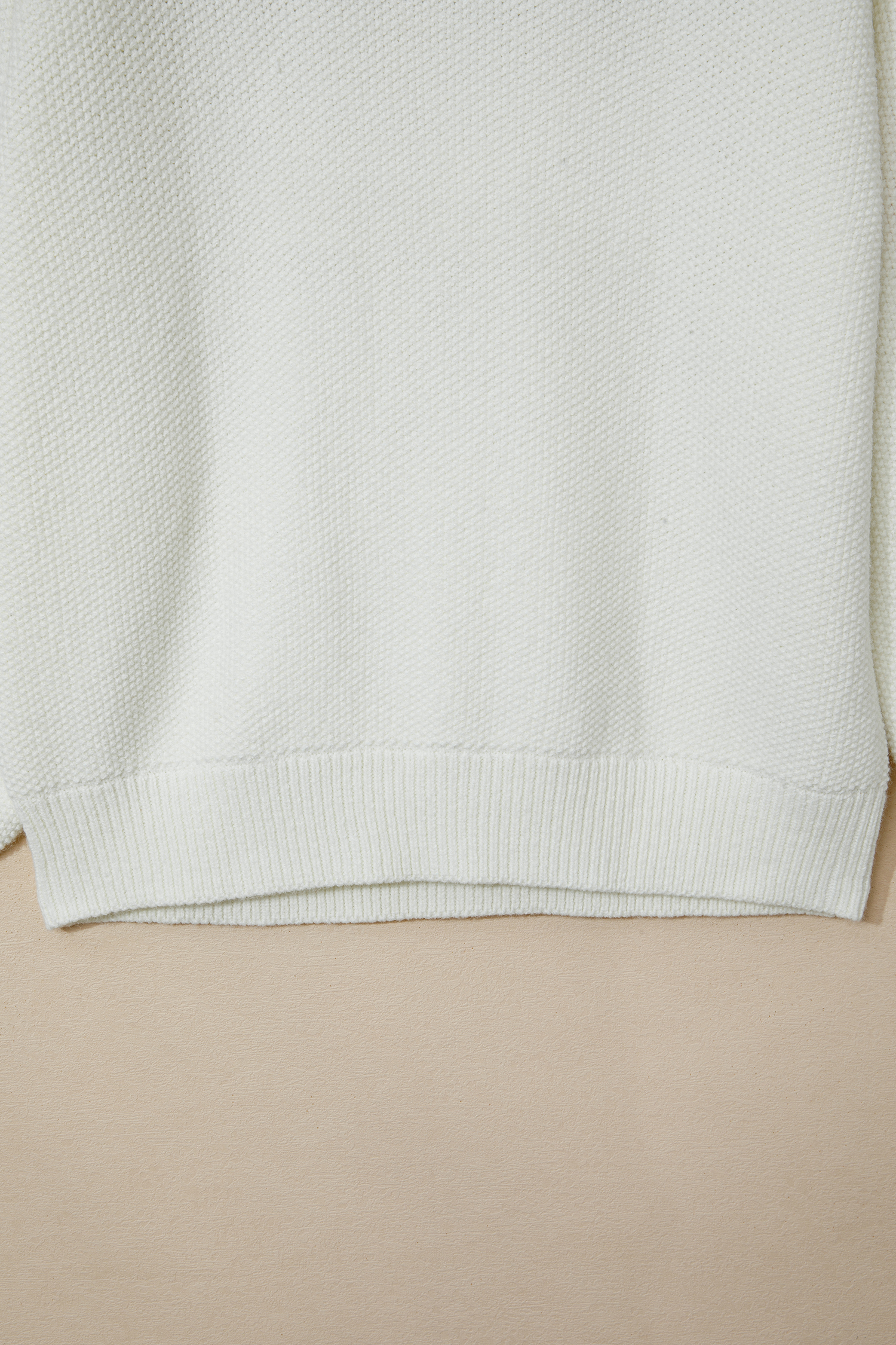 White Chenille Graphic Drop Shoulder Holiday Sweater - loveforevers