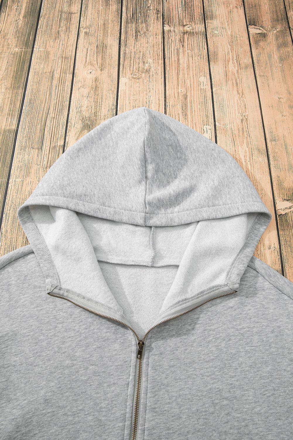 Bonbon Fleece Lined Half Zipper Kangaroo Pockets Loose Hoodie - loveforevers