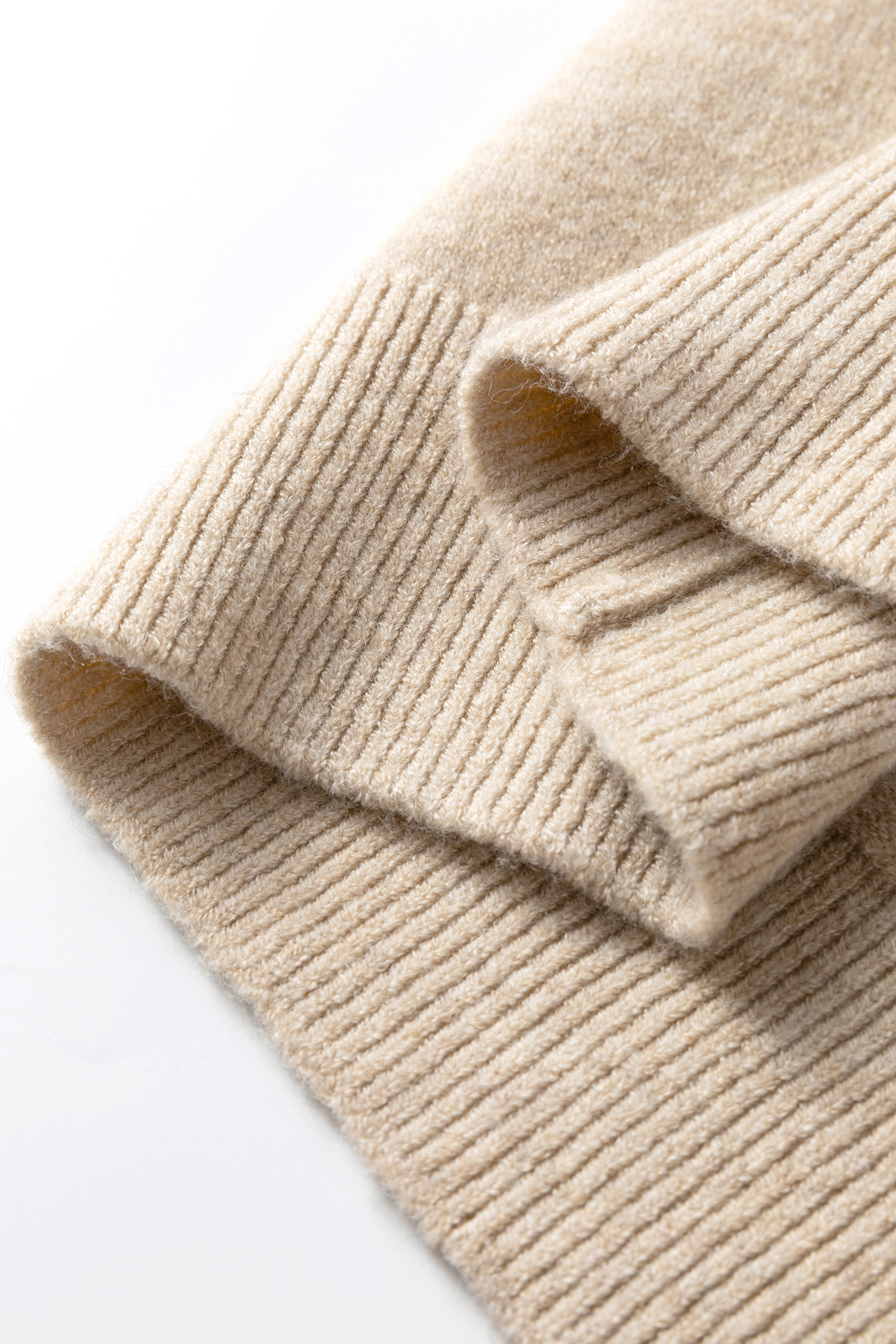 Parchment Button Lace Detail Raglan Sleeve Shift Mini Sweater Dress - loveforevers