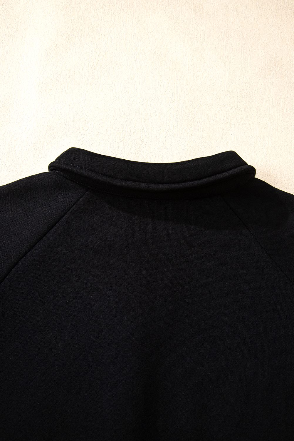 Dark Brown Solid Collared Sweatshirt and High Waist Pants Active Set - loveforevers