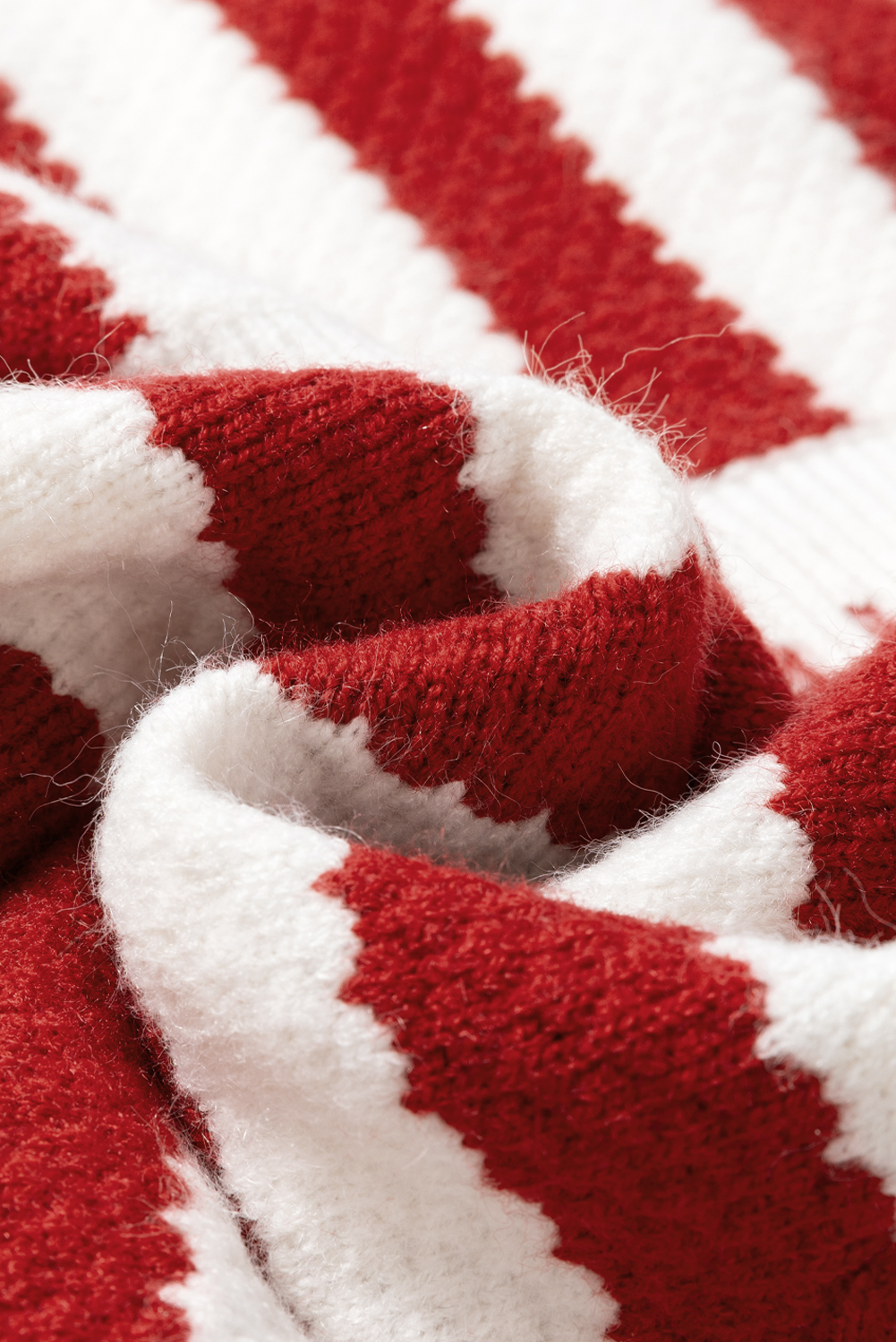 Red Stripe Chic Golden Button Cardigan Sweater - loveforevers