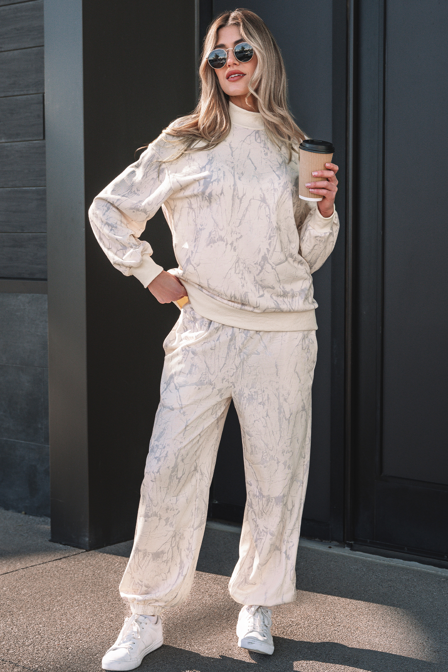 Pink Camo Print Jogger Pants Set - loveforevers