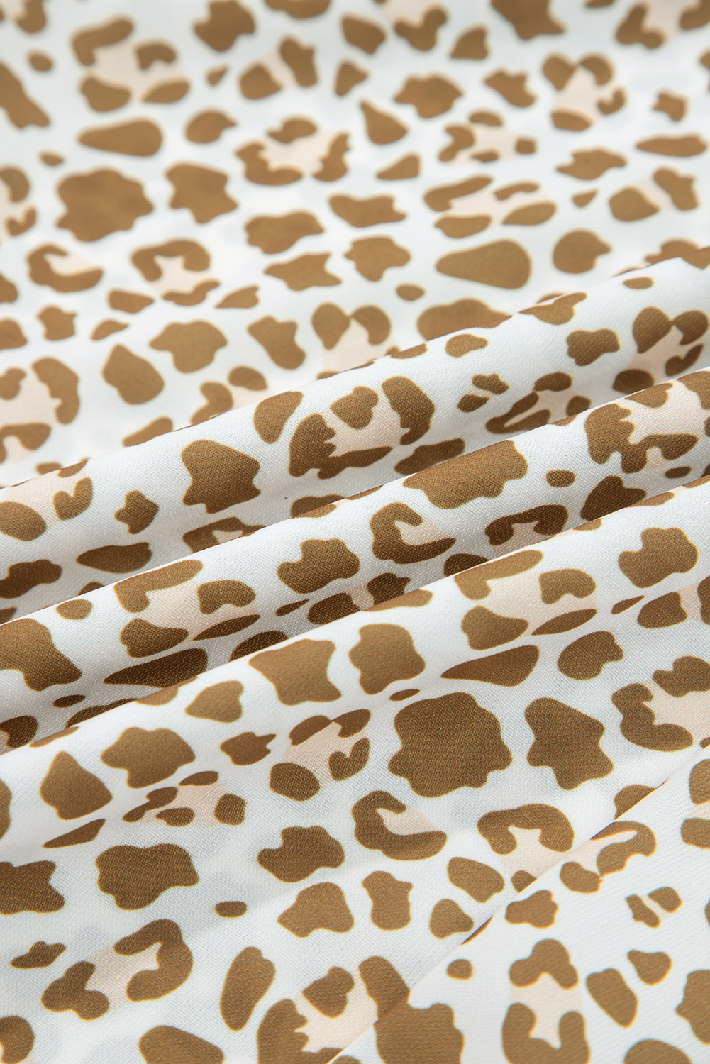 Brown Leopard Drawstring Elastic Waistband Loose Pants - loveforevers