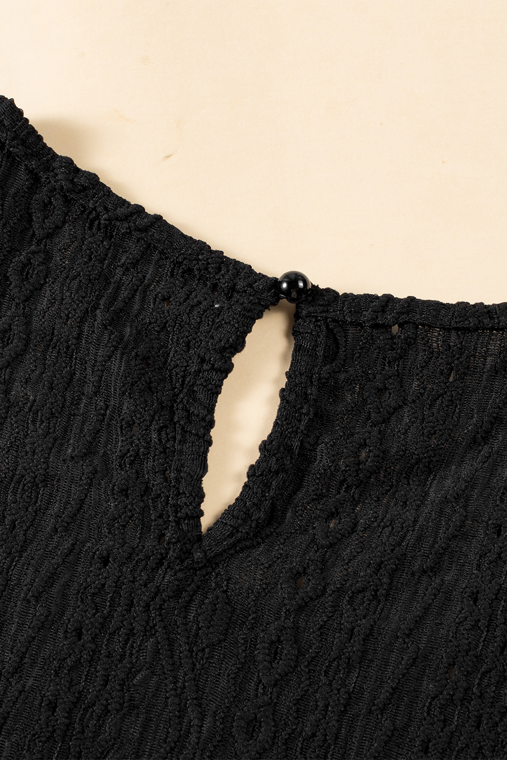 Apricot Guipure Lace Crochet Keyhole Back Tank Top - loveforevers