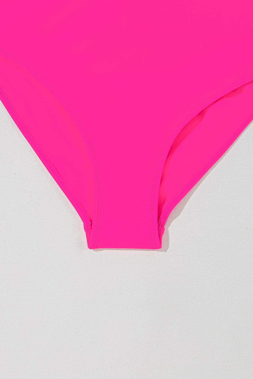 Rose Red Crisscross Straps Tie Back Flared One Piece Swimsuit - loveforevers
