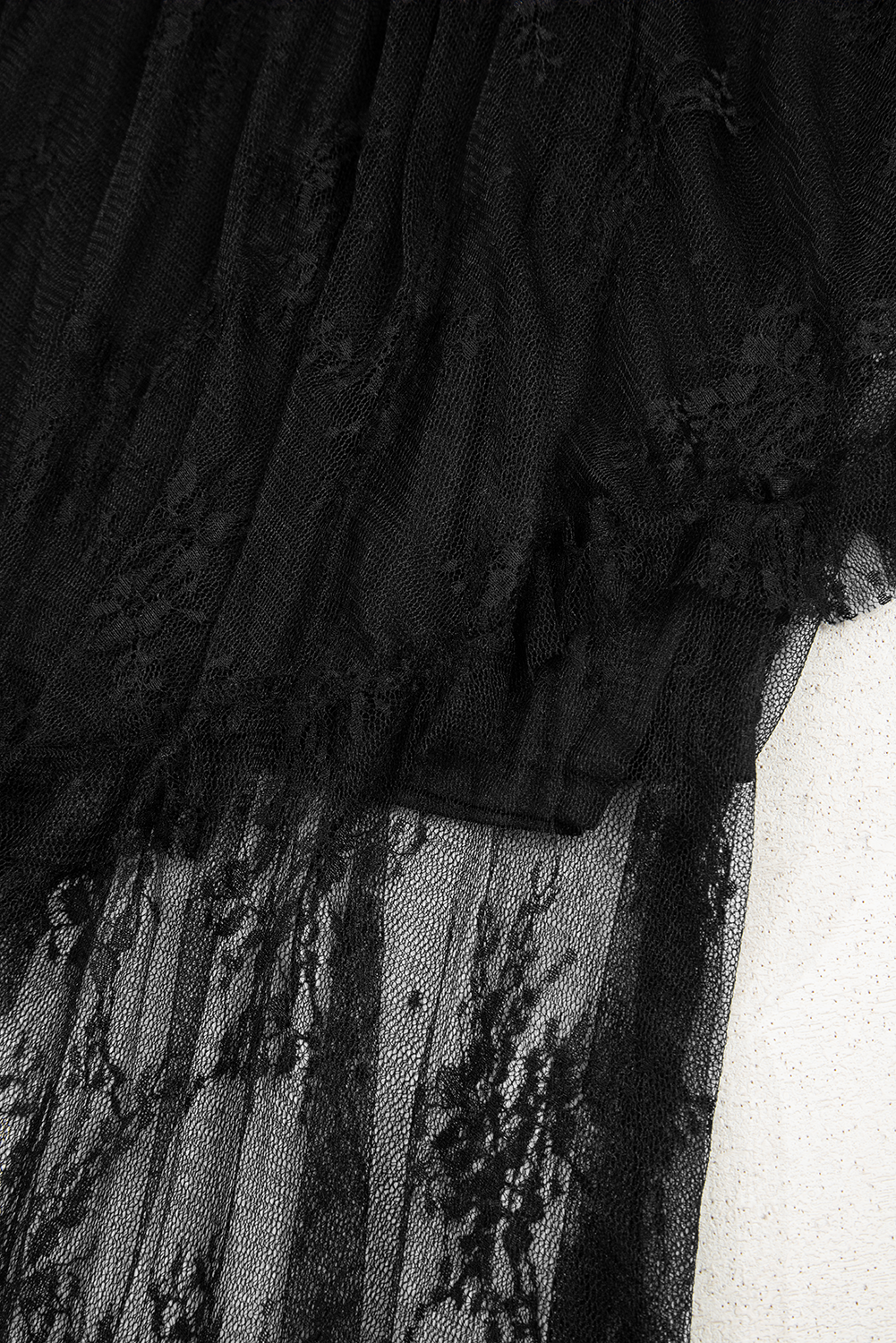 Apricot Lace Cascading Tiered High Waist Maxi Skirt - loveforevers