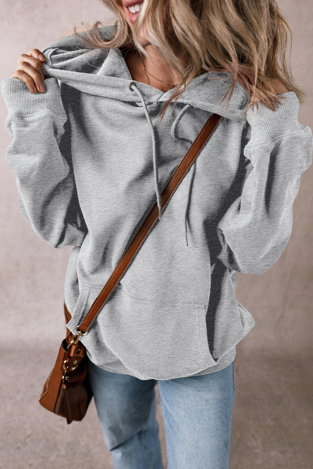 Valerian Fleece Lined Kangaroo Pocket Drawstring Chunky Hoodie - loveforevers