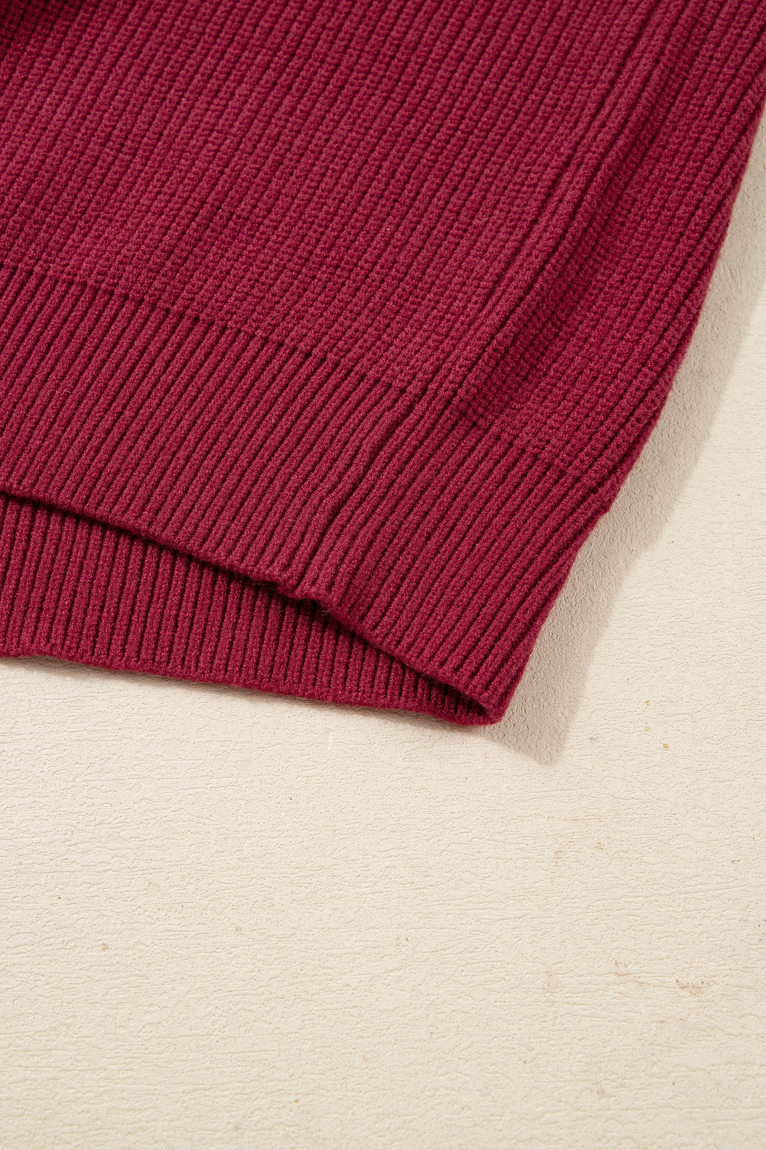Black Ribbed Knit Ribbon Knot Backless Drop Shoulder Sweater - loveforevers