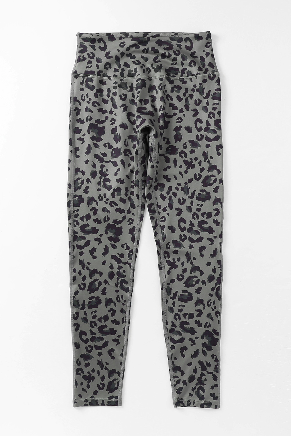 Gray Classic Leopard Print Active Leggings - loveforevers