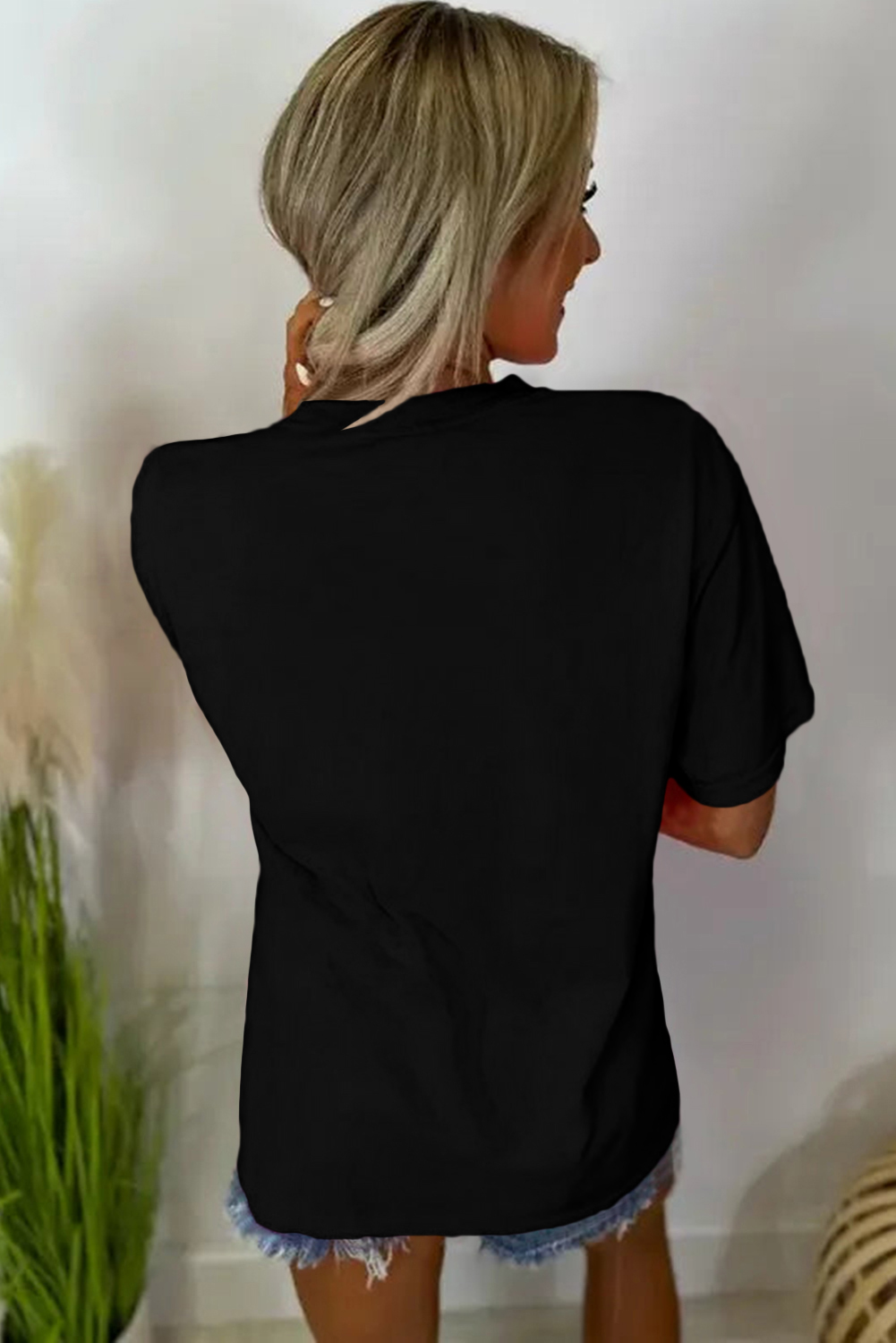 Black MAMA Letter Graphic Neon T Shirt - loveforevers