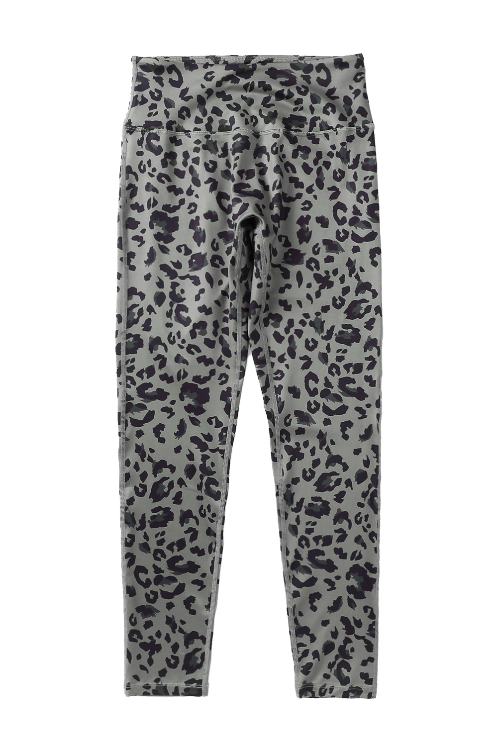 Gray Classic Leopard Print Active Leggings - loveforevers
