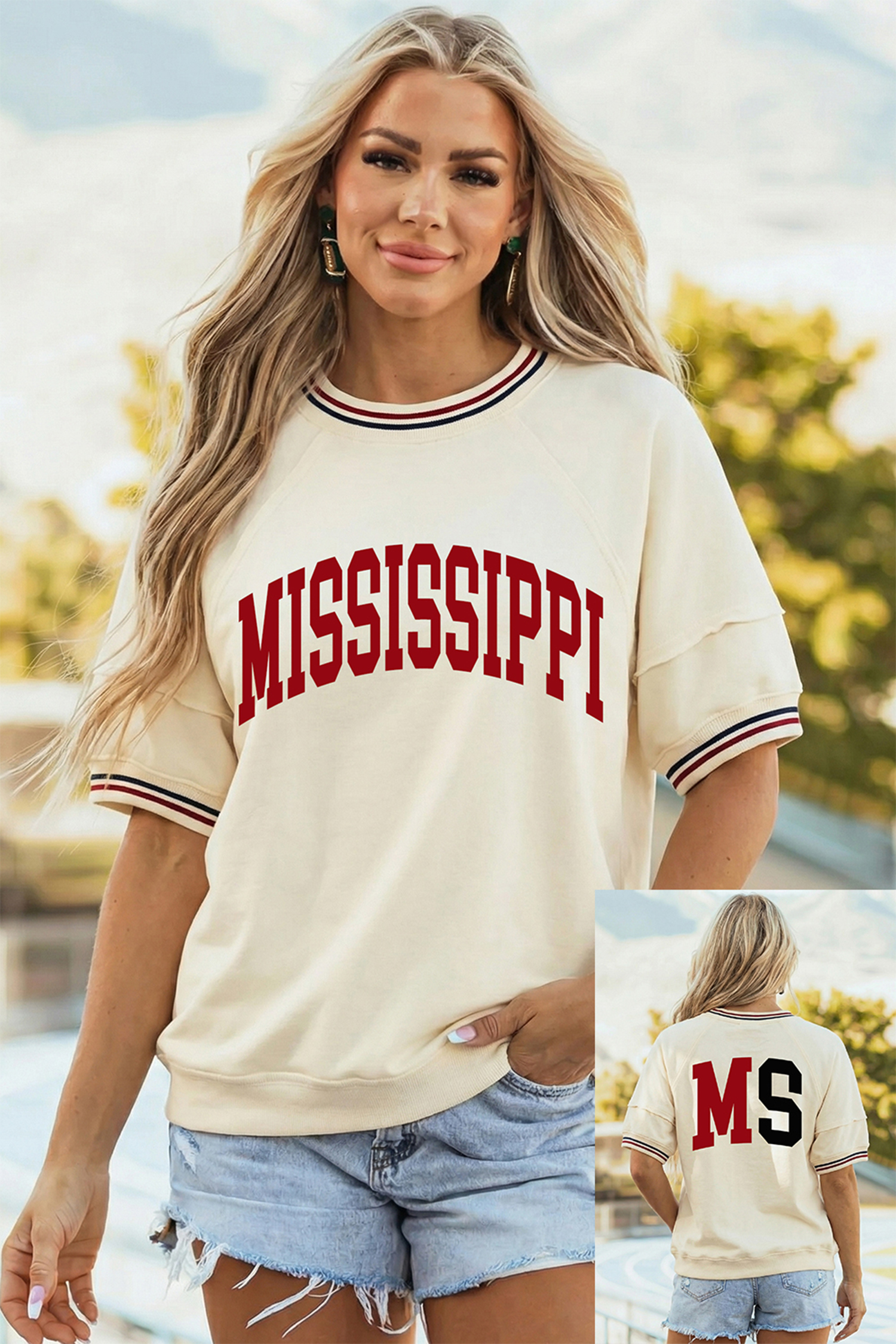 Green Camouflage KENTUCKY Crew Neck Summer Top - loveforevers