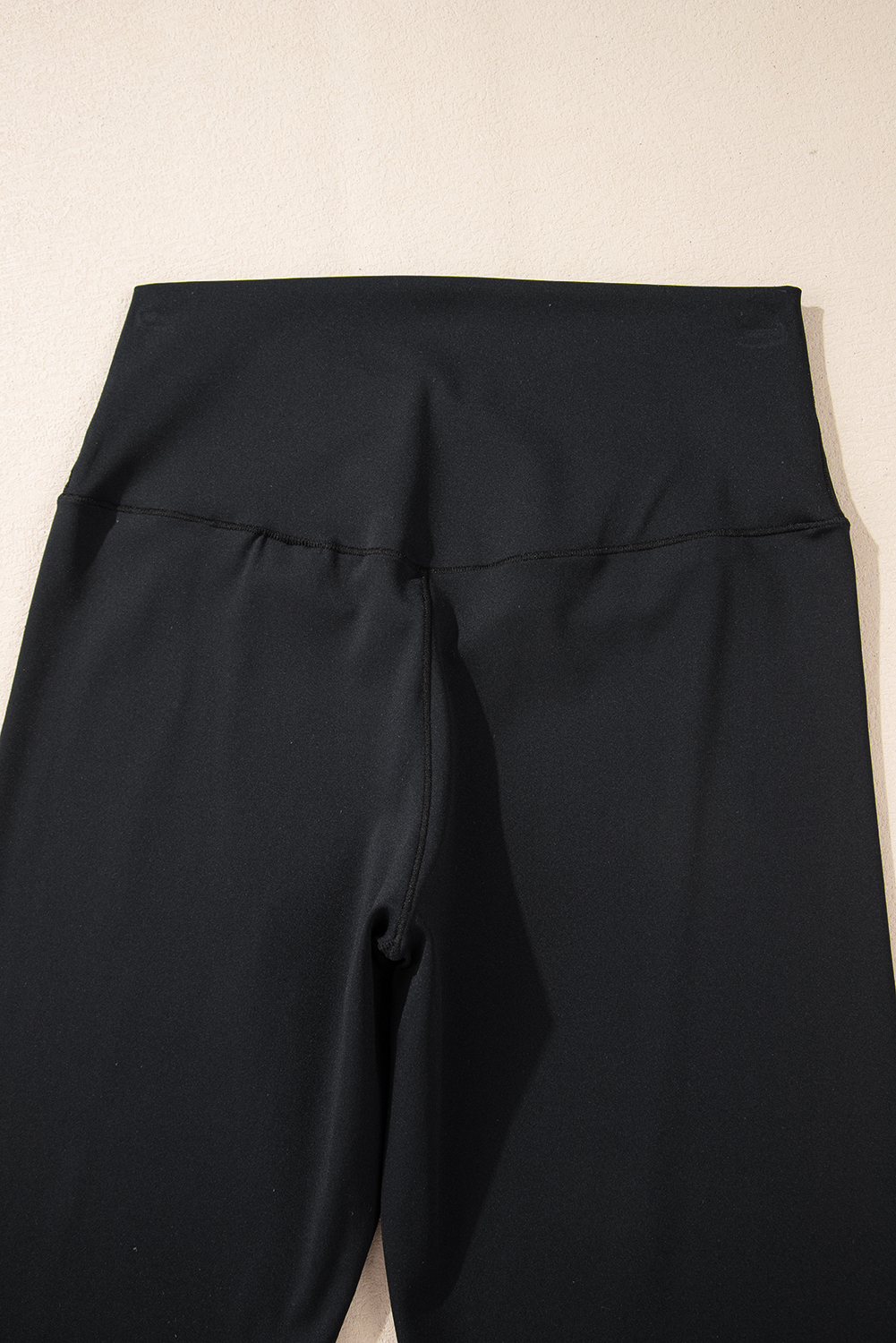 Black V Shape High Waist Flared Leggings - loveforevers